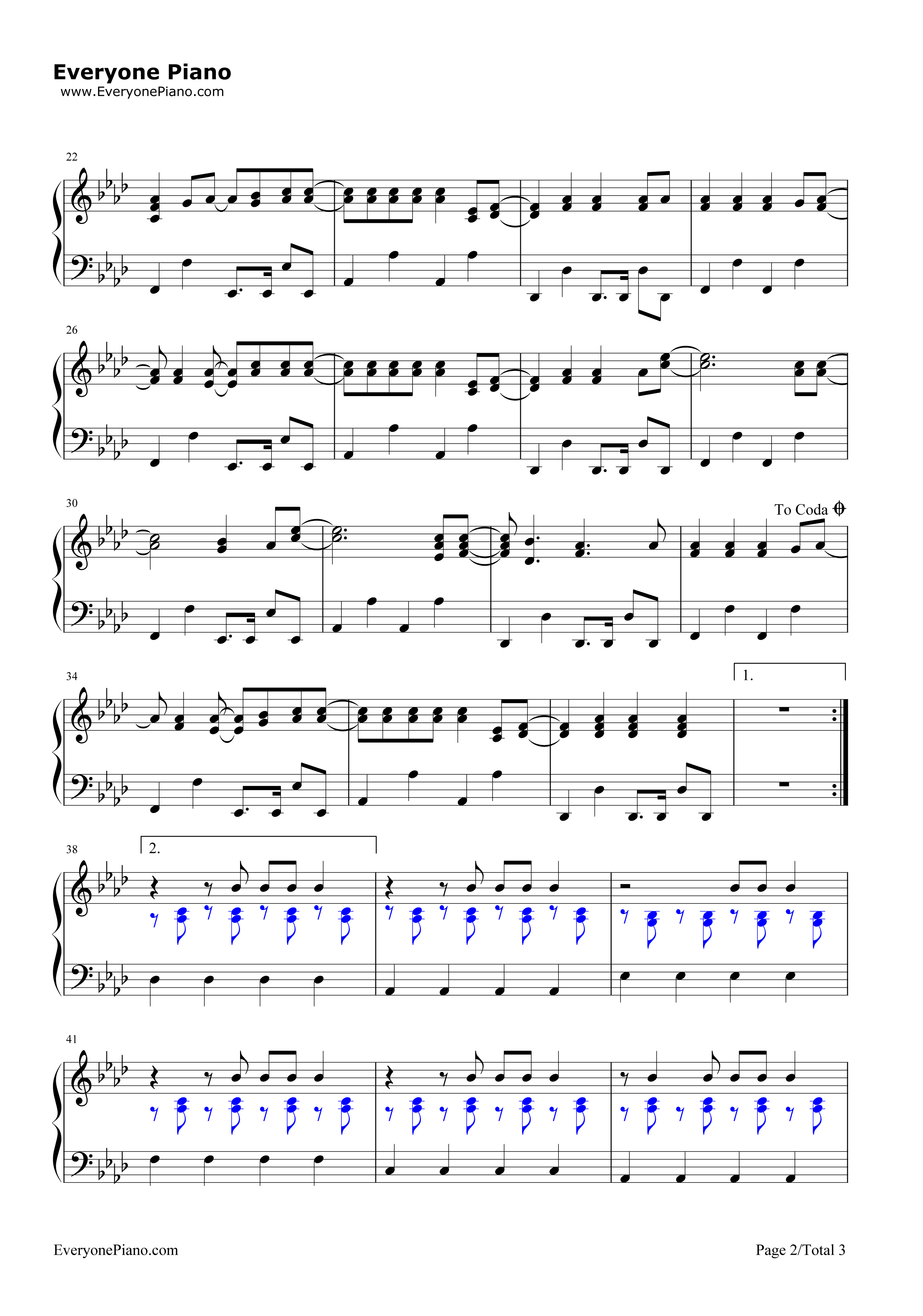 Blind钢琴谱_Blind_Kesha