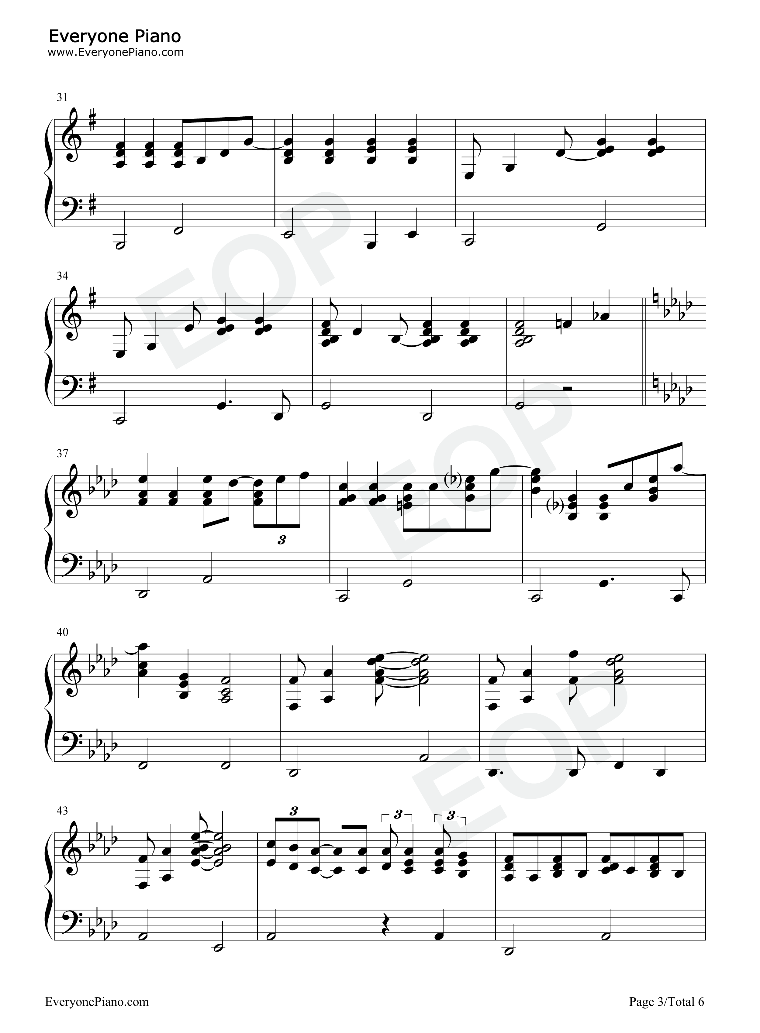Close_To_You钢琴谱_The_Carpenters