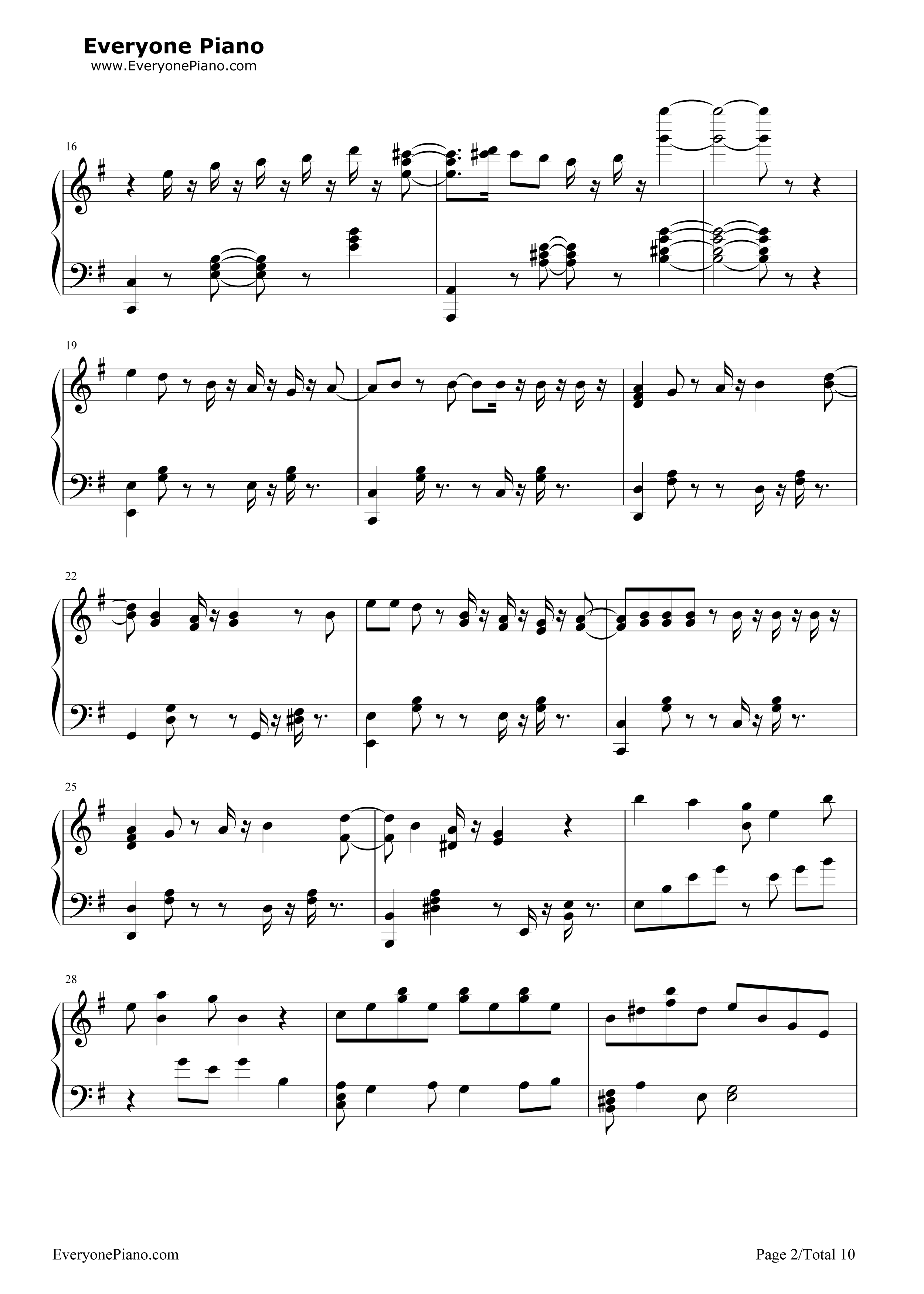 午夜の待ち合わせ钢琴谱_Hello_Sleepwalkers