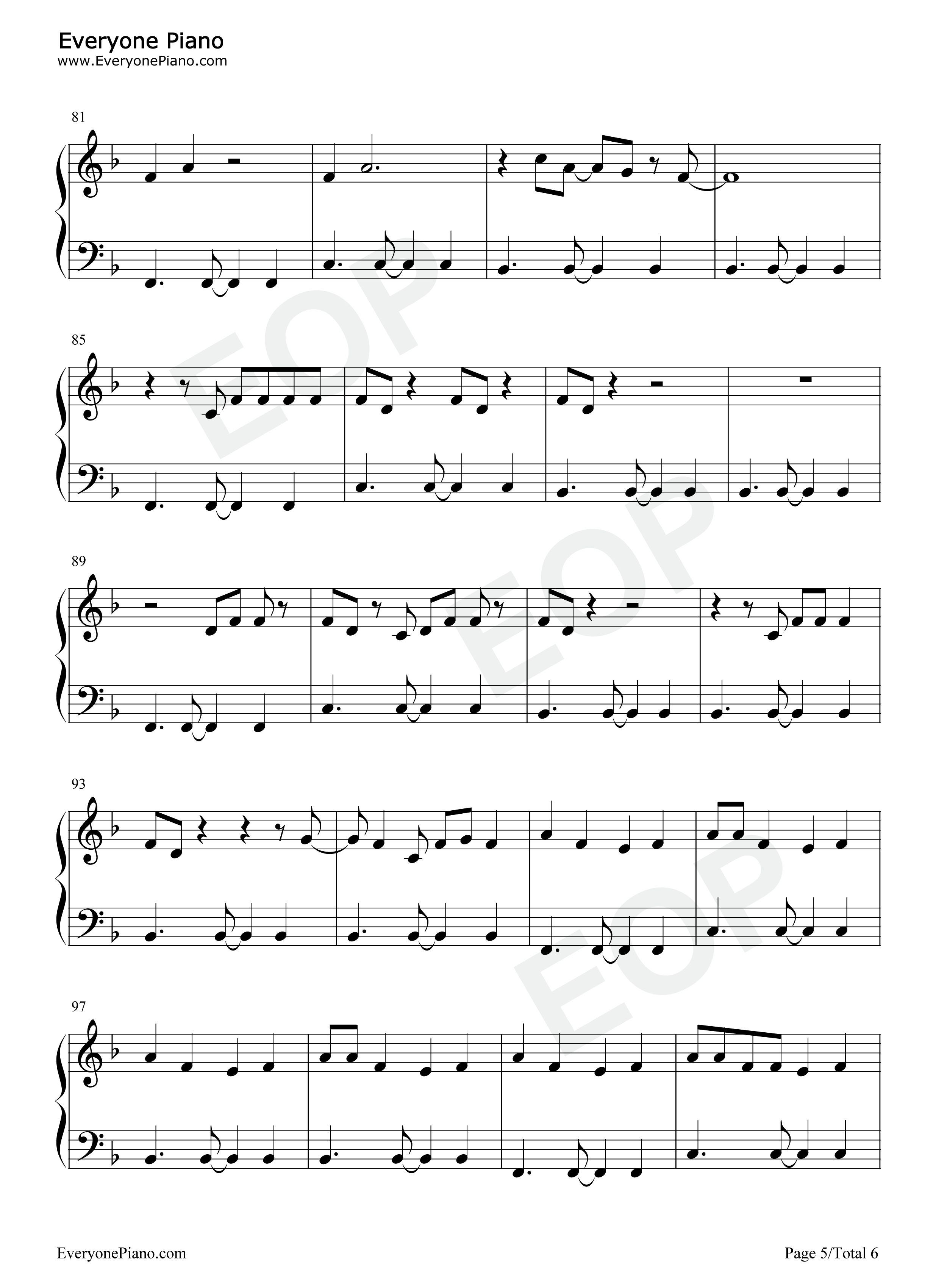 How_You_Get_The_Girl钢琴谱_Taylor_Swift