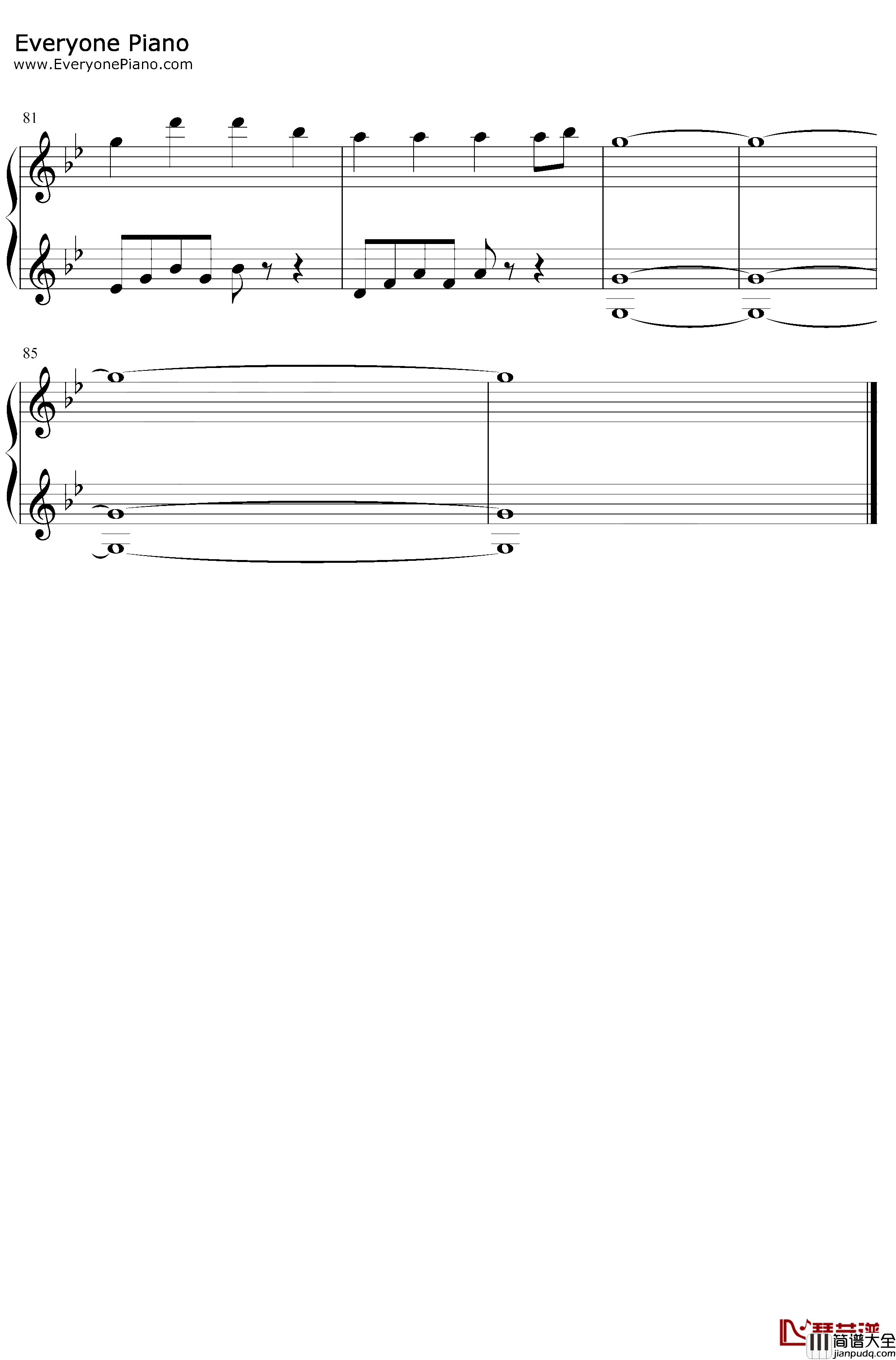 In_The_End钢琴谱_Tommee_Profitt_Fleurie_Jung_Youth_抖音完整版