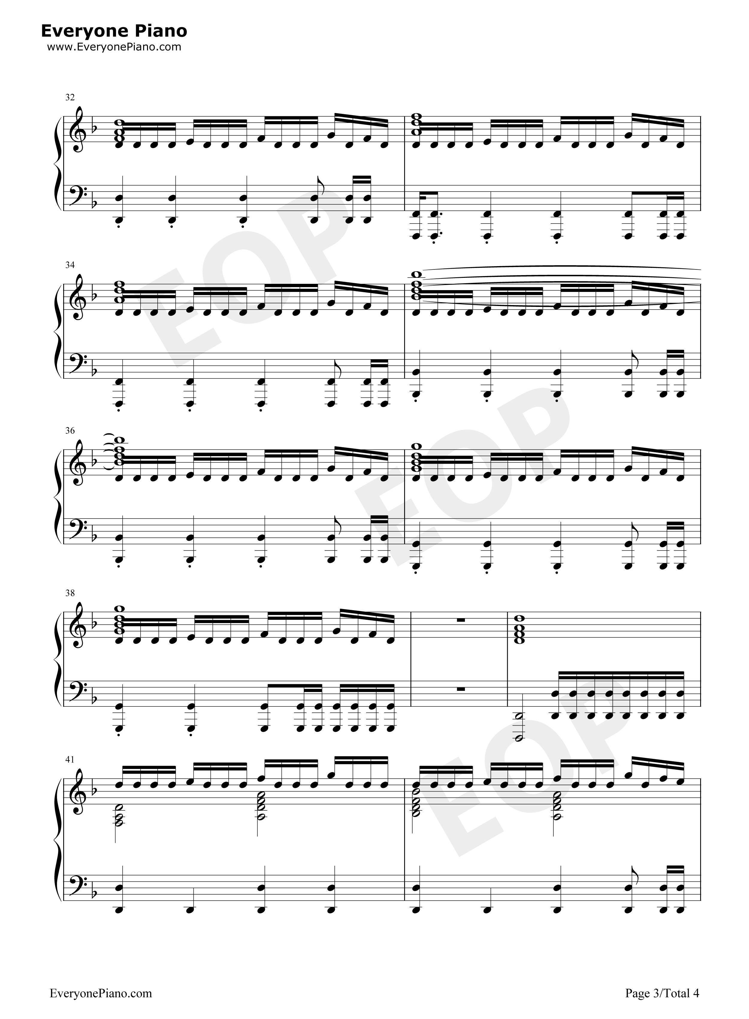 复仇者联盟4终局之战钢琴谱_Alan_Silvestri