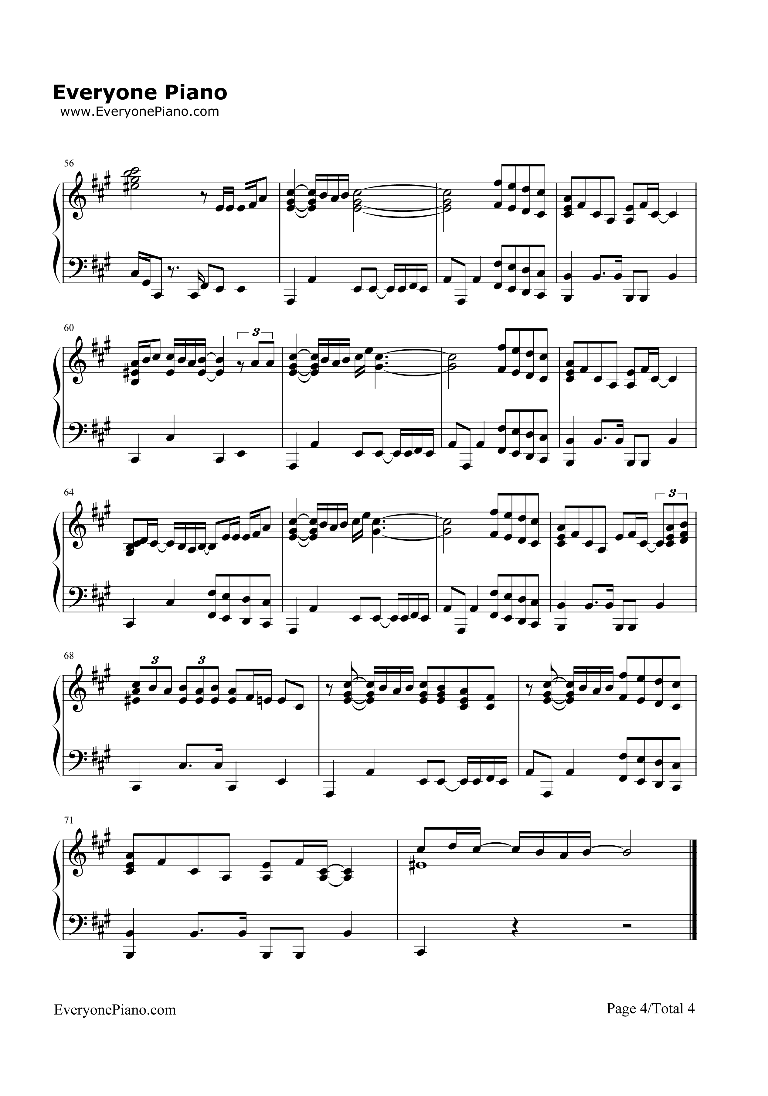 You_Don't_Know_My_Name钢琴谱_Alicia_Keys