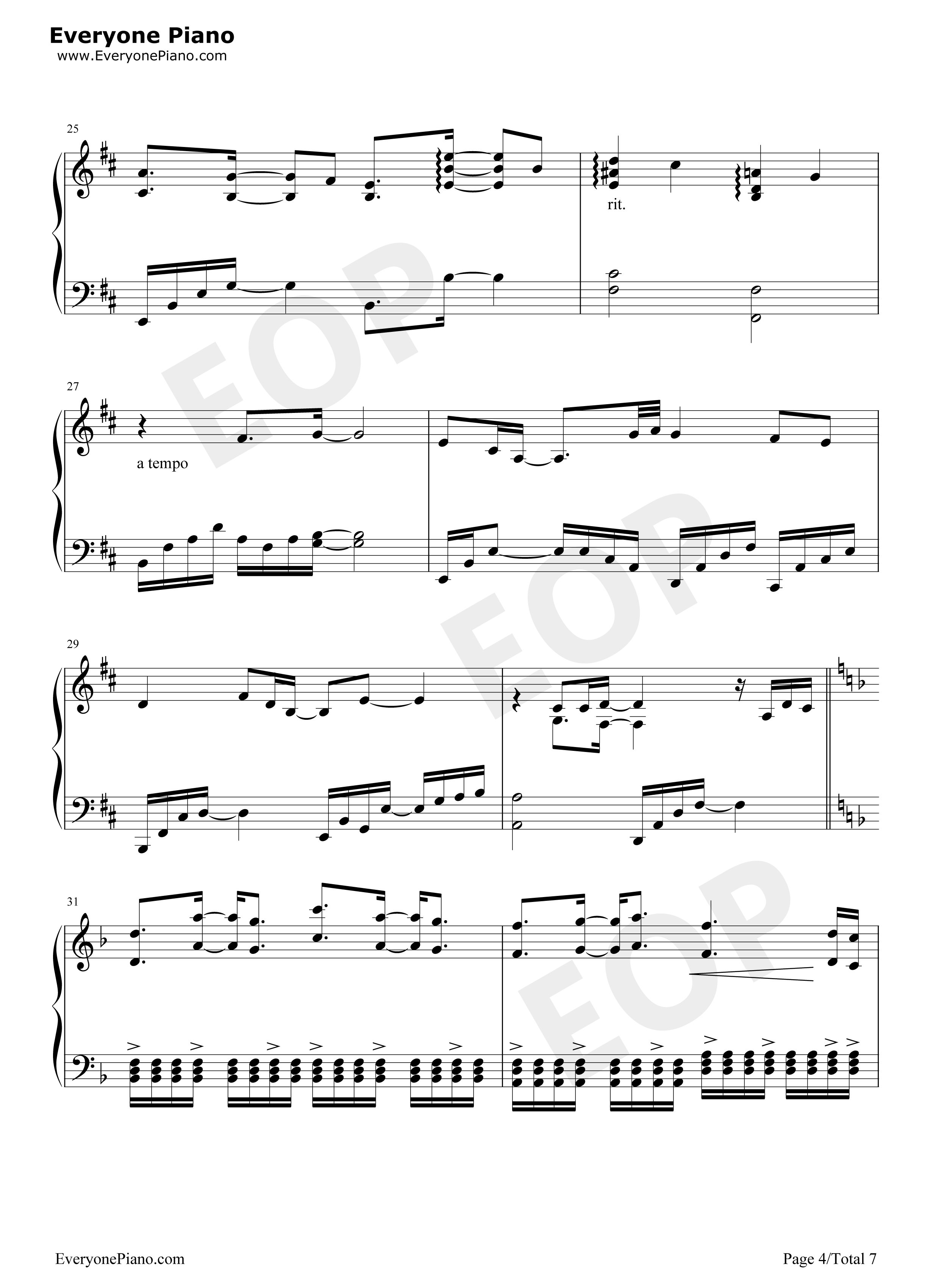Lydia钢琴谱_飞儿乐团__F.I.R