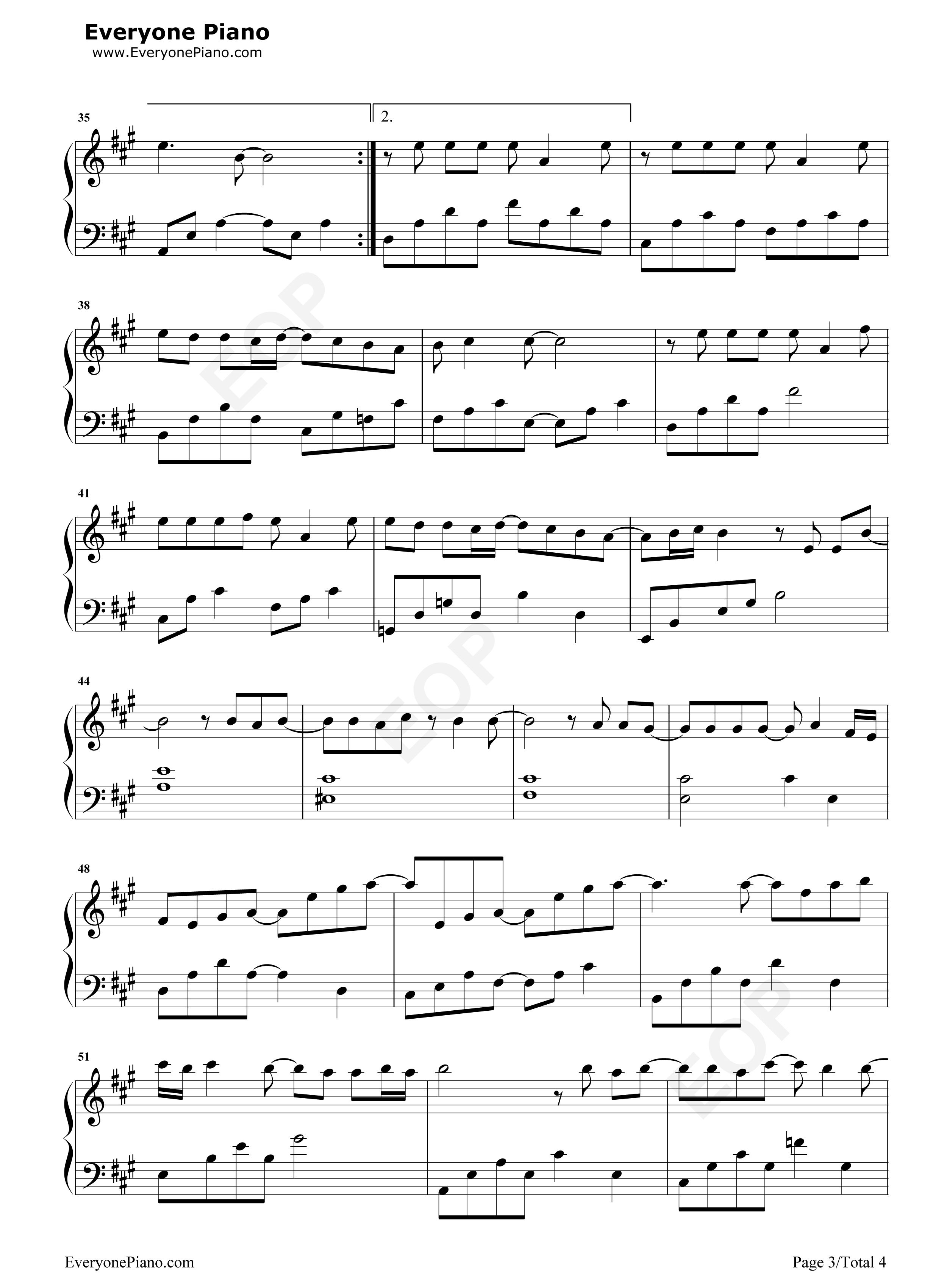 别勉强钢琴谱_邓紫棋_周兴哲