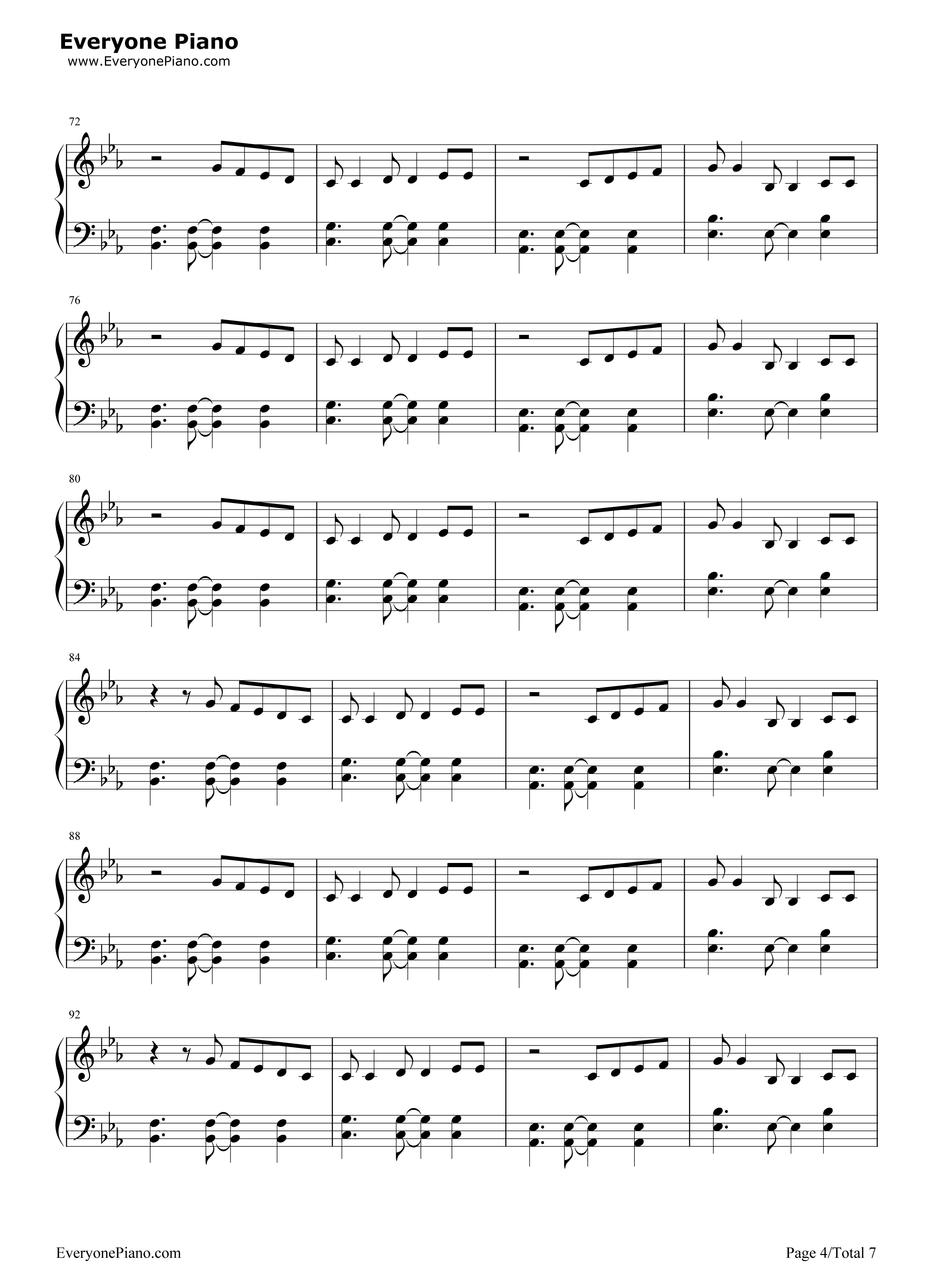 Without_You钢琴谱_Avicii_Sandro_Cavazza