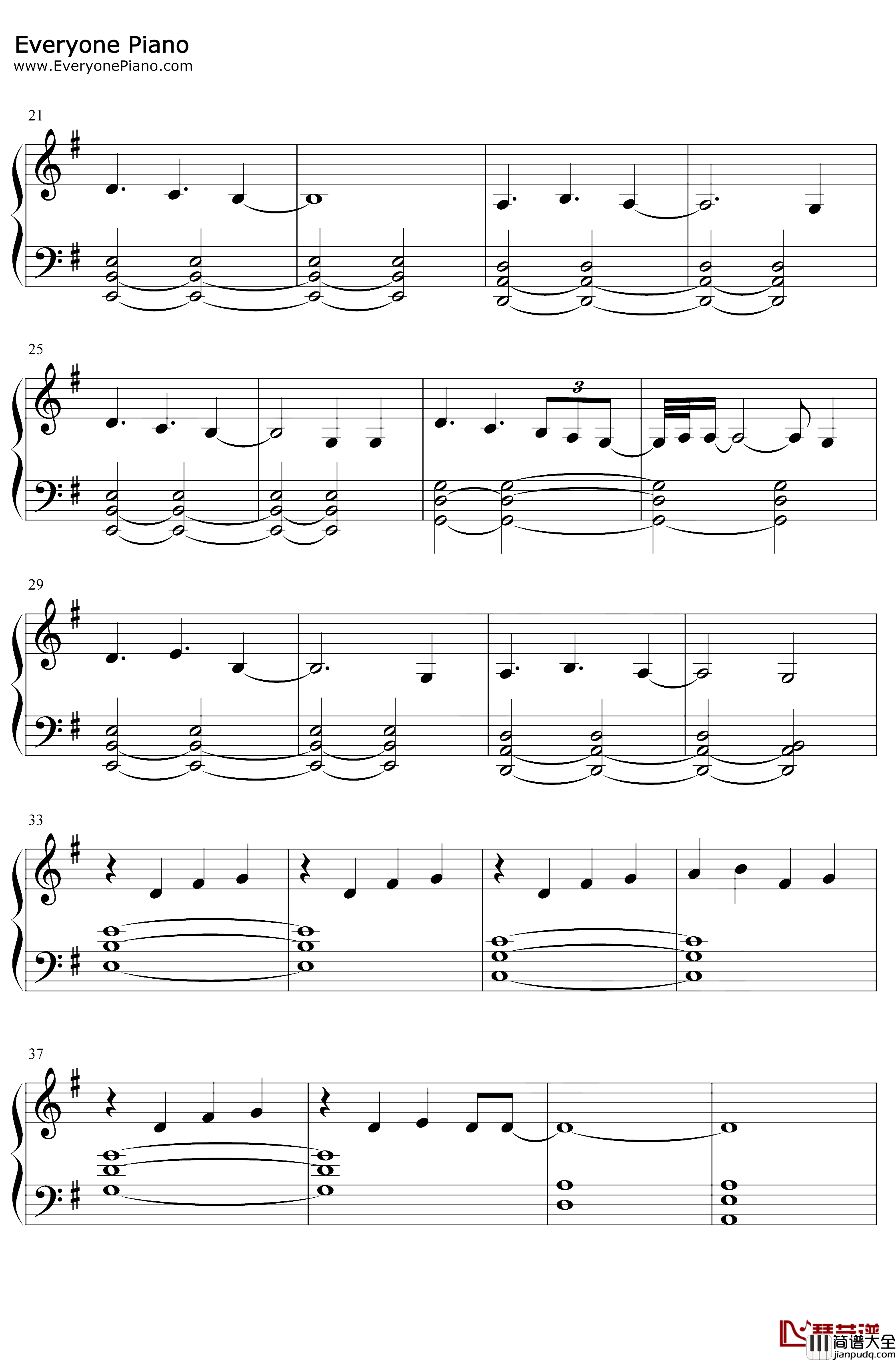Love_Is_Gone钢琴谱_Slander_Dylan_Matthew_抖音热歌