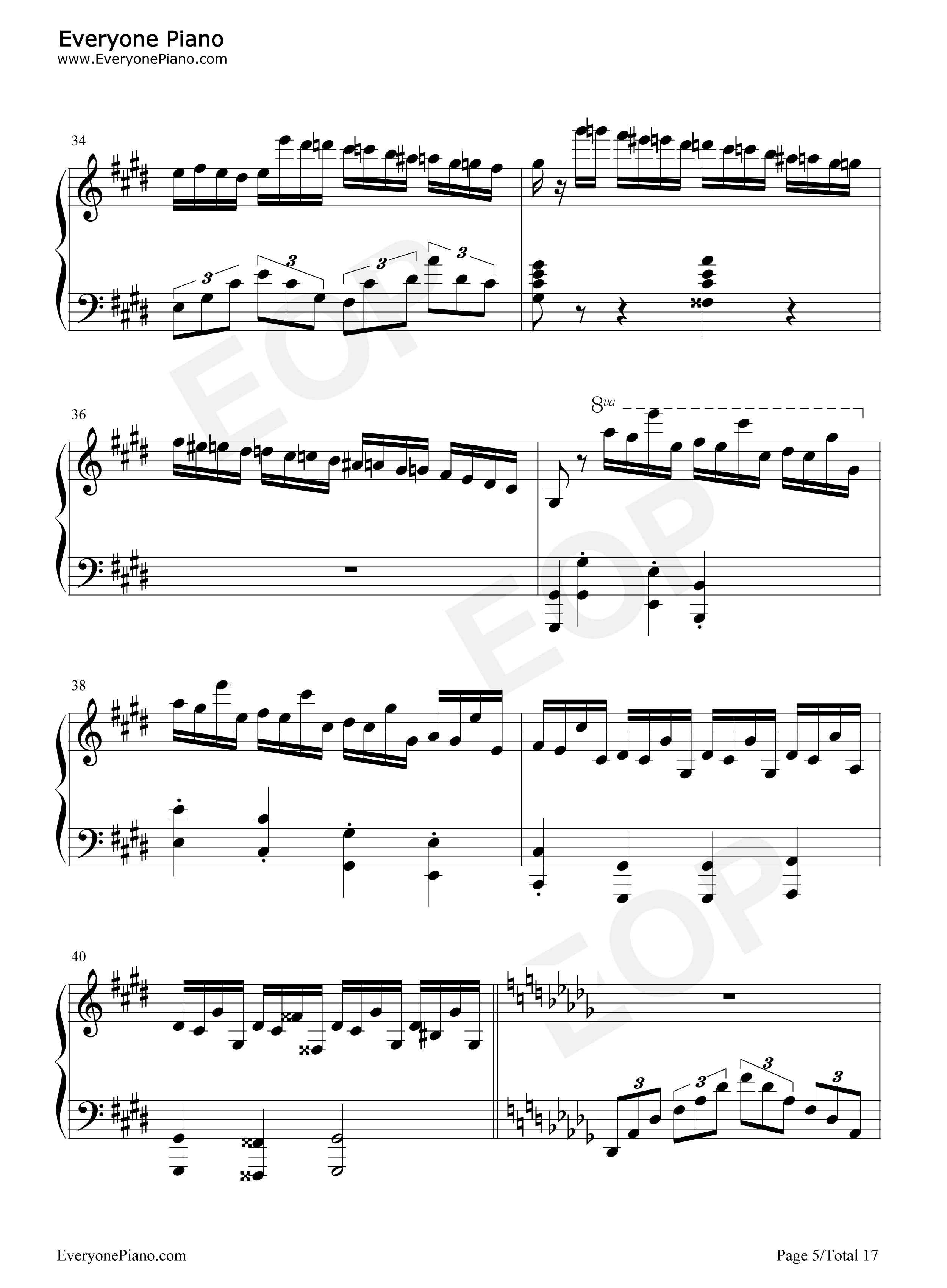 幻想即兴曲钢琴谱_肖邦