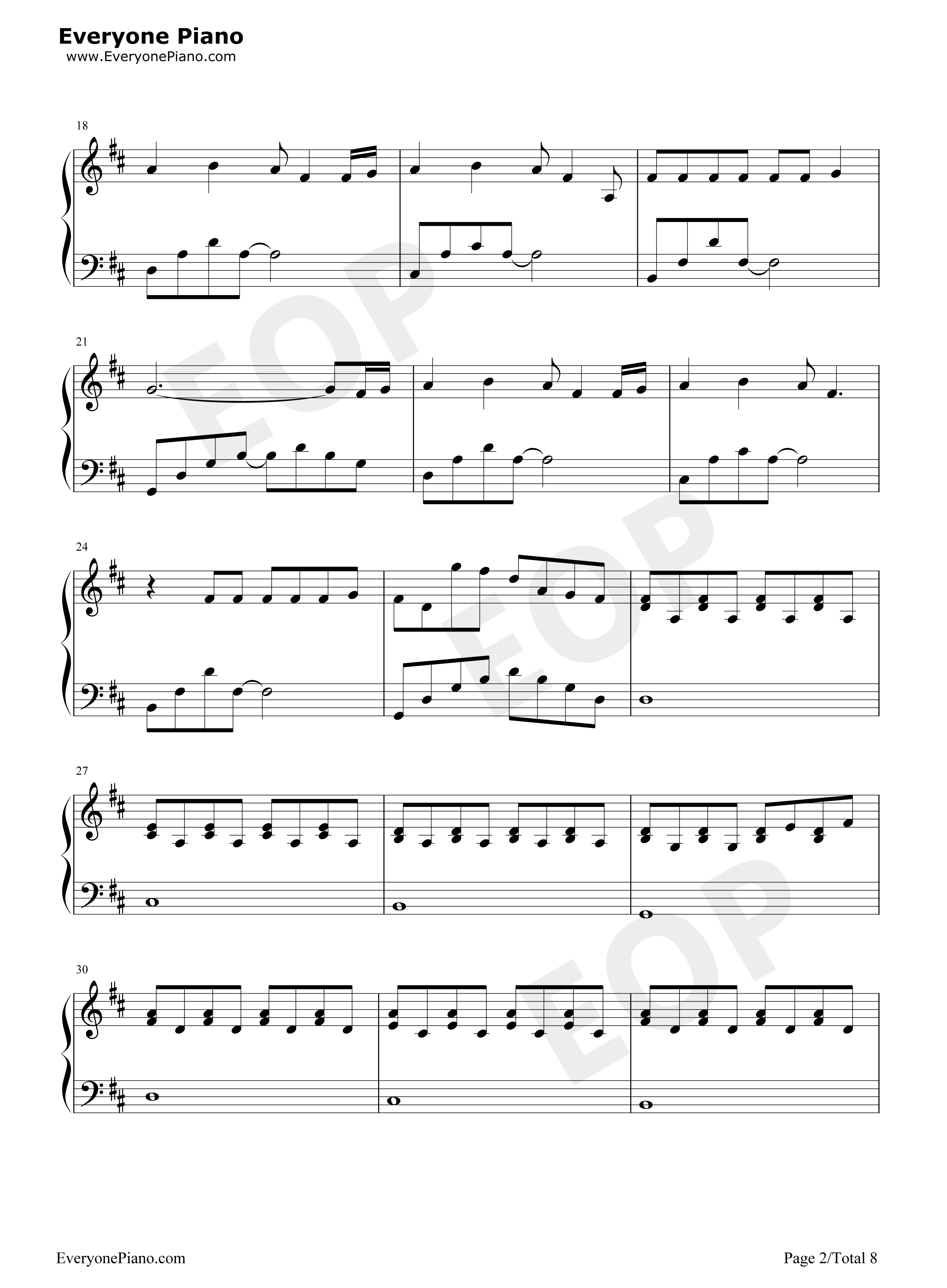 Because_of_You钢琴谱_The_Piano_Guys