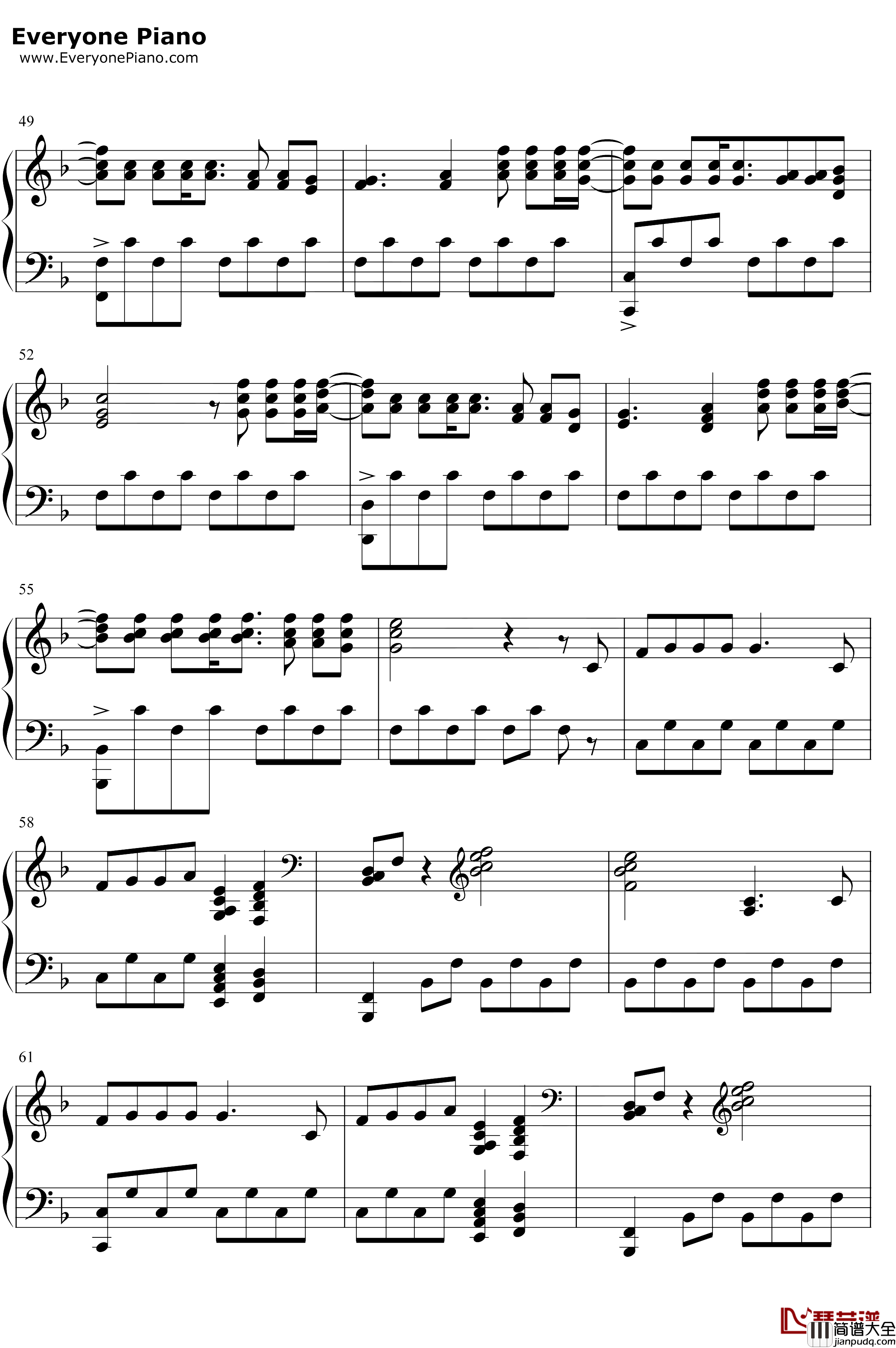 The_Last_Time钢琴谱_TheScript