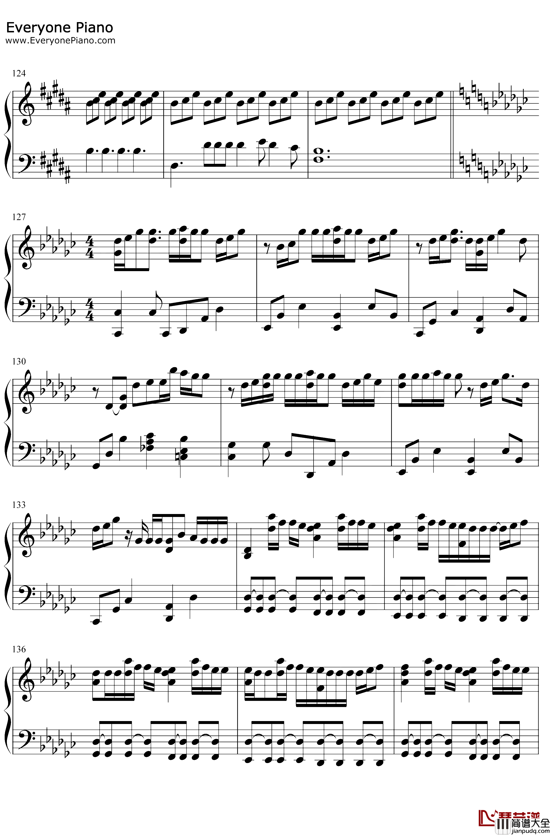 你的名字歌曲合集钢琴谱_Radwimps_钢琴谱:你的名字歌曲合集