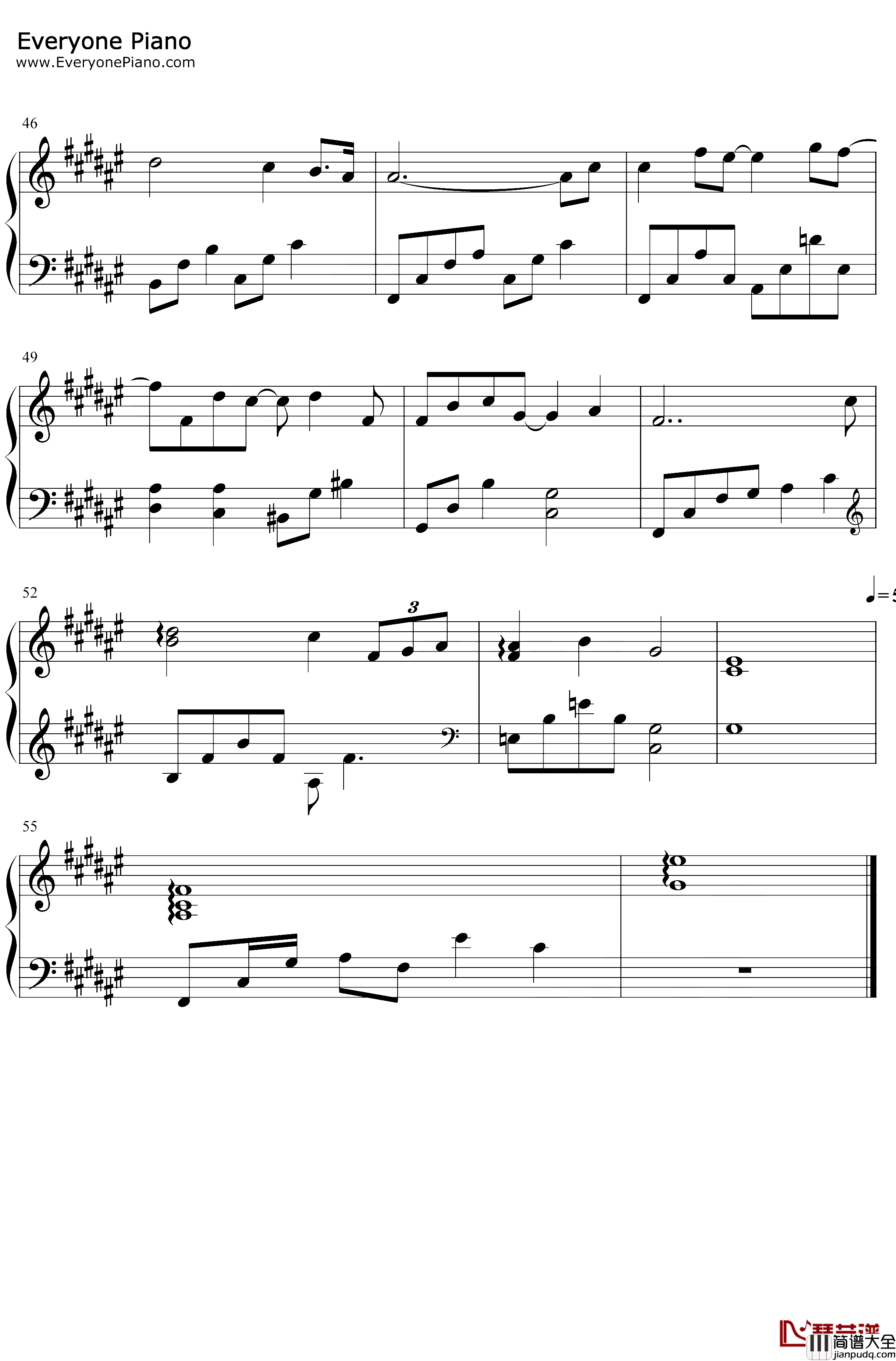 雨钢琴谱_沈以诚_以家人之名插曲