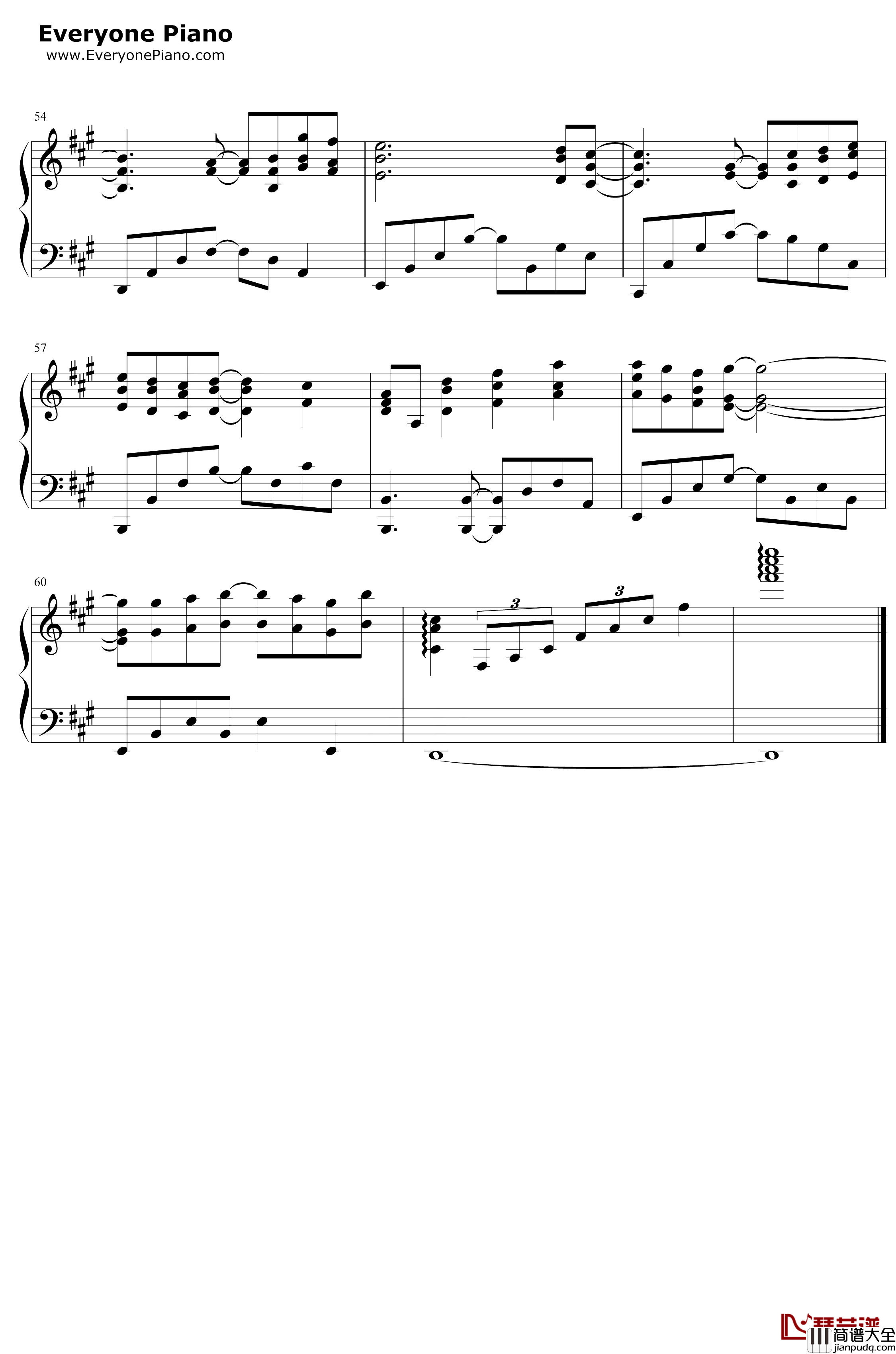 一阵の风钢琴谱_eufonius_独奏版_真实之泪OST