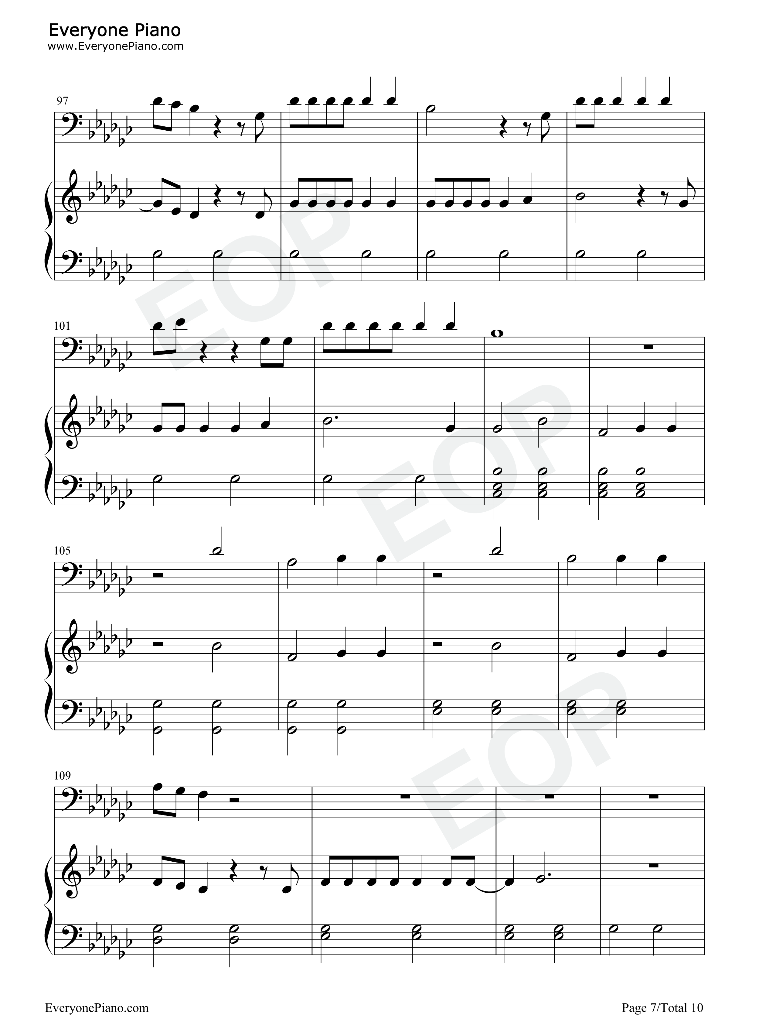 Exile钢琴谱_Taylor_Swift_Bon_Iver