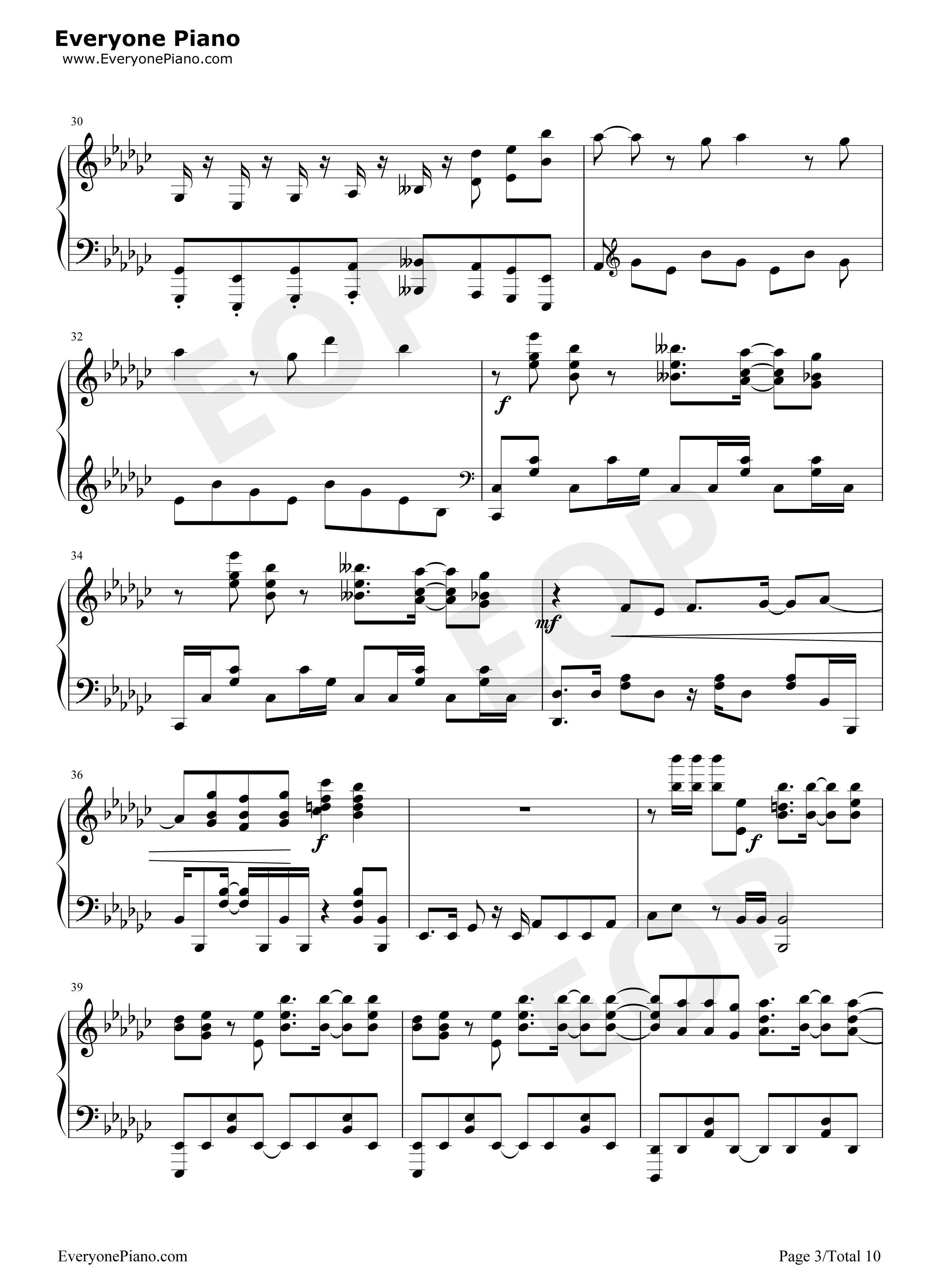 99.9钢琴谱_MOB_CHOIR_sajou_no_hana