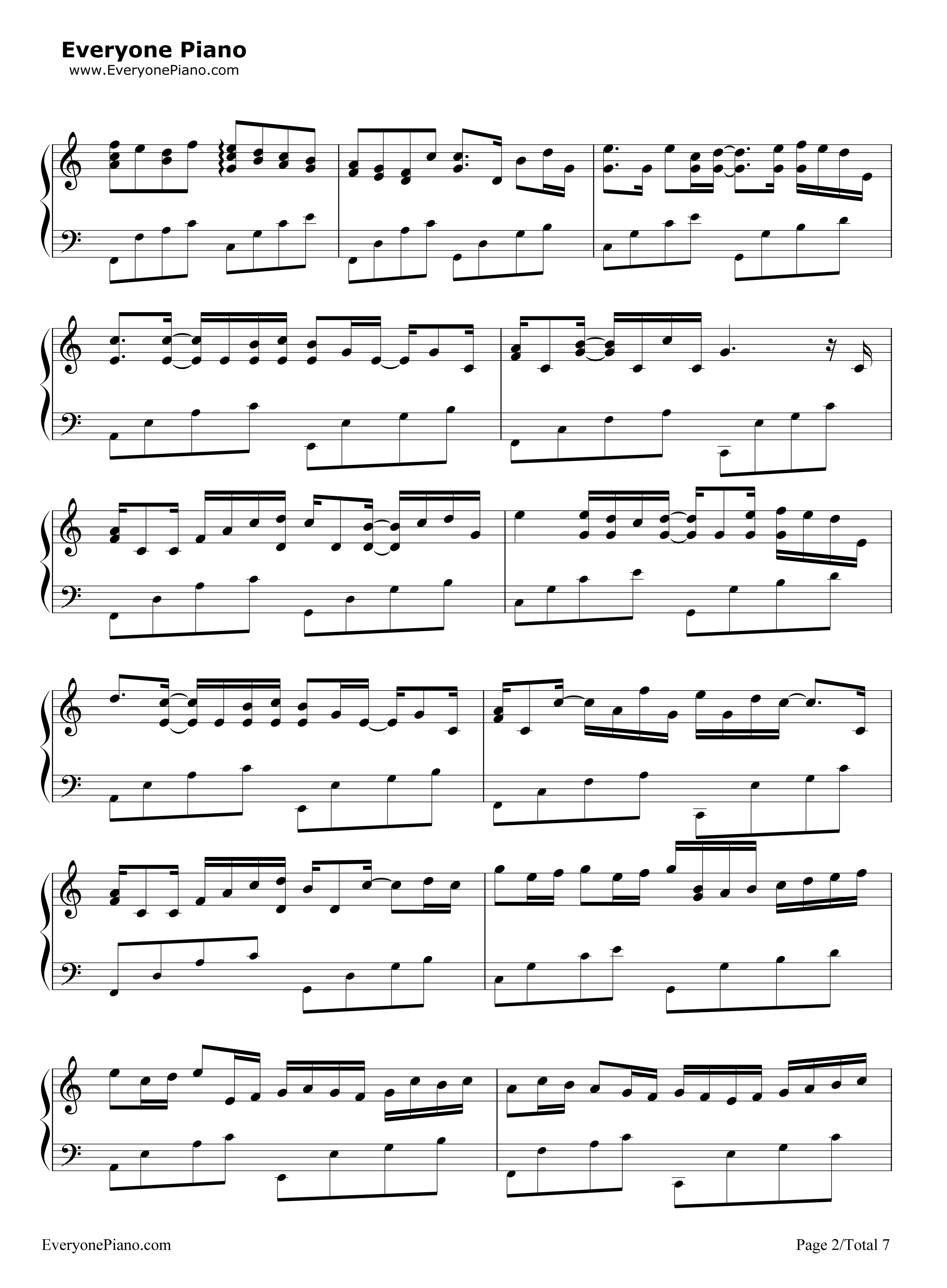 帕赫贝尔的卡农变奏曲钢琴谱_乔治·温斯顿