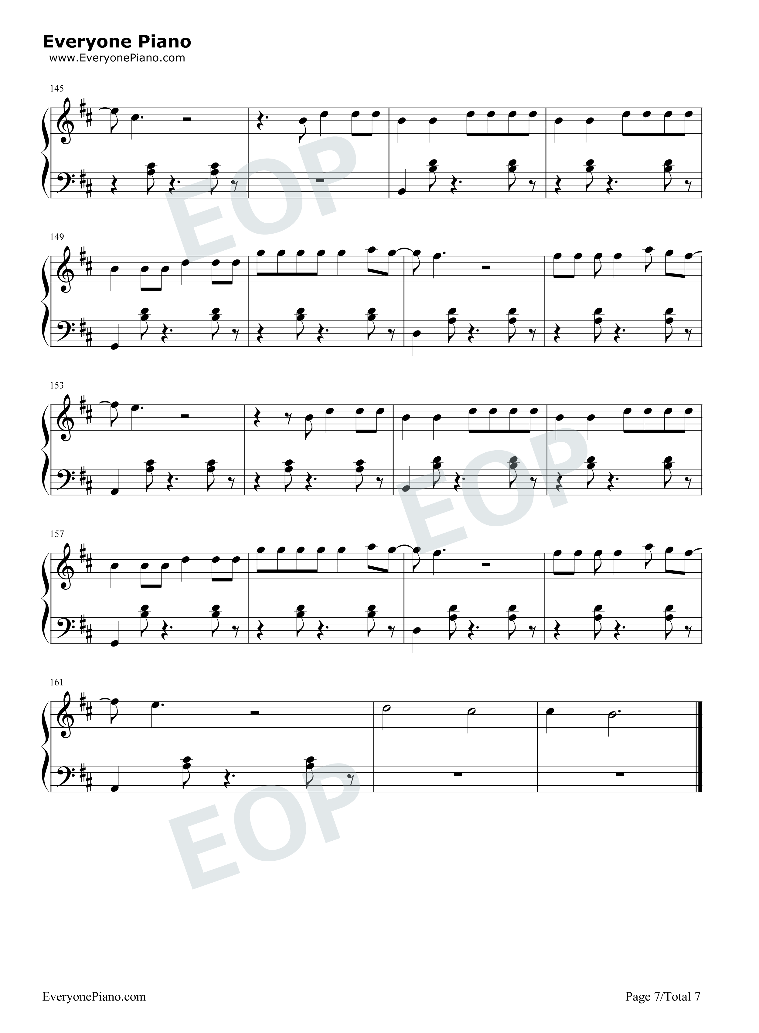 Despacito钢琴谱_Luis_Fonsi_Daddy_Yankee