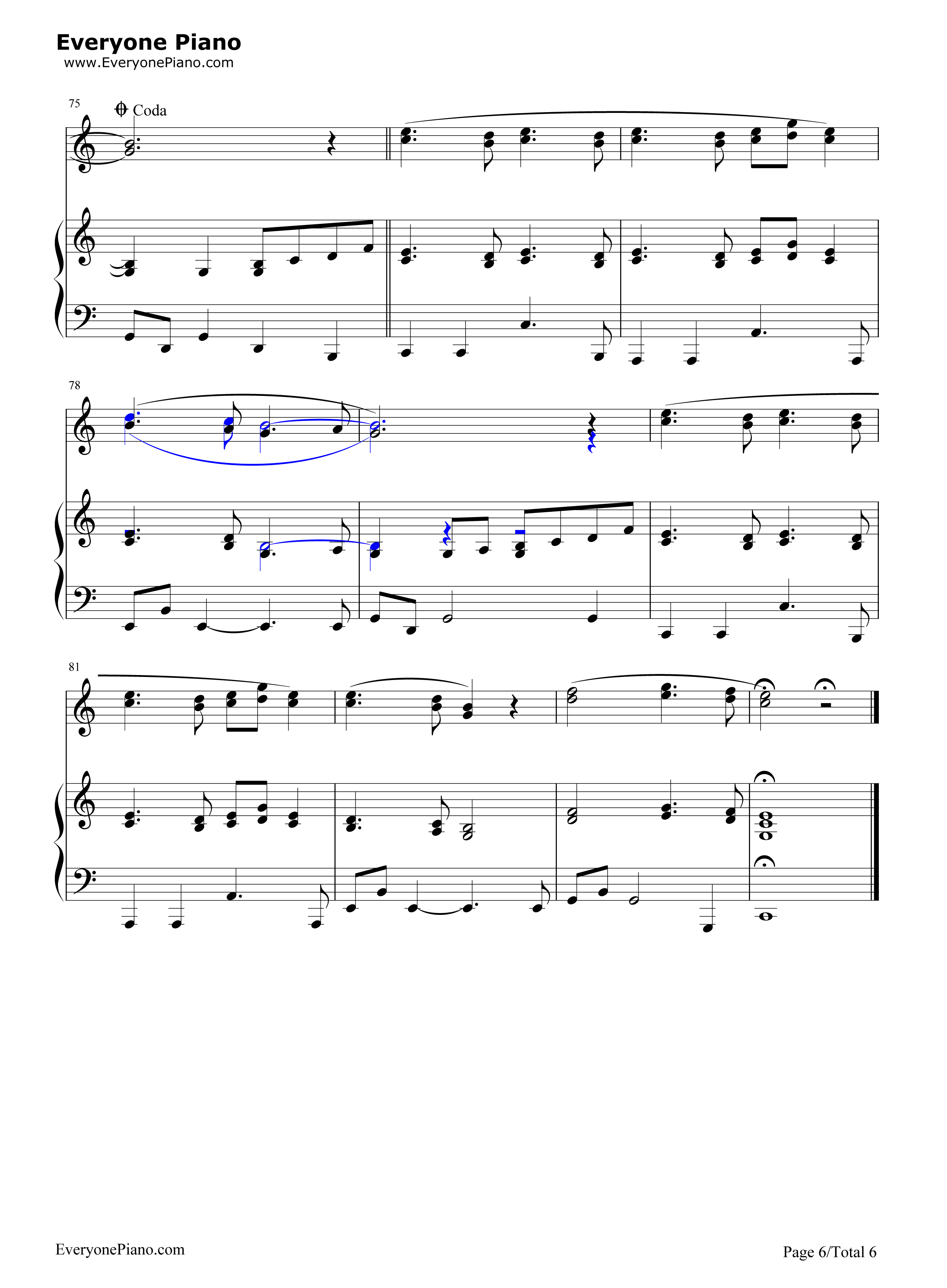 Lucky钢琴谱_Jason_Mraz_&_Colbie_Caillat