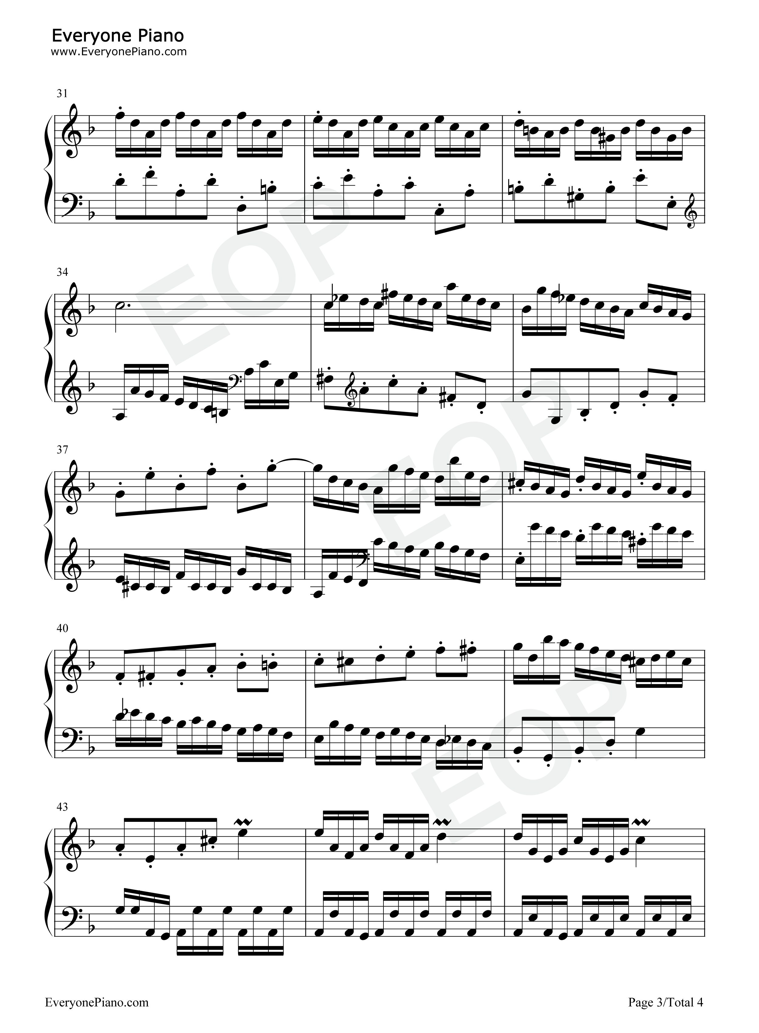 BWV_875钢琴谱_巴赫