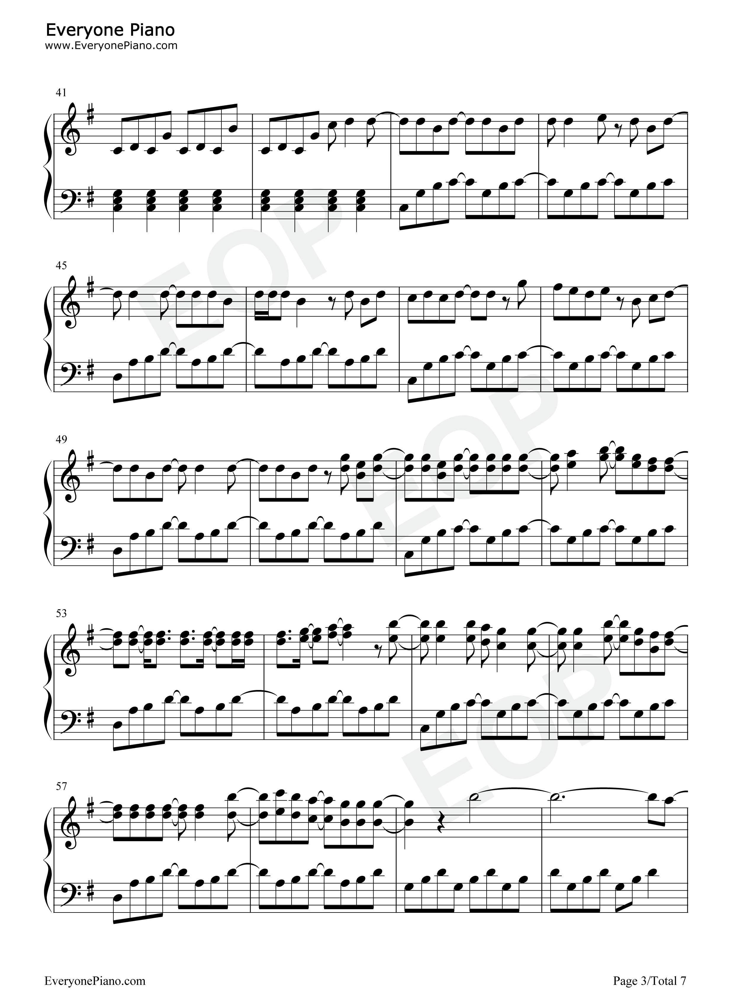 Something_in_the_Water钢琴谱_Carrie_Underwood