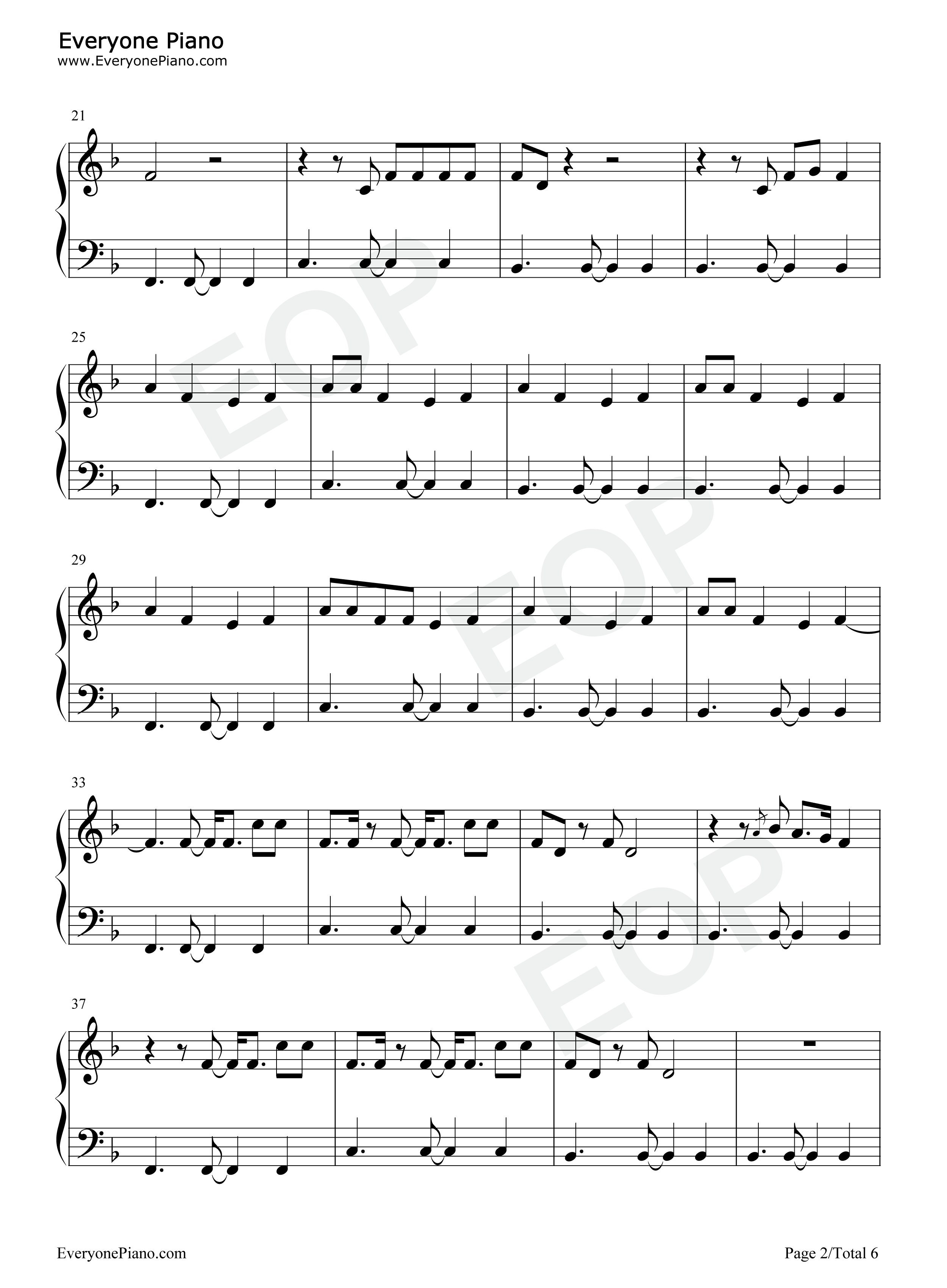 How_You_Get_The_Girl钢琴谱_Taylor_Swift