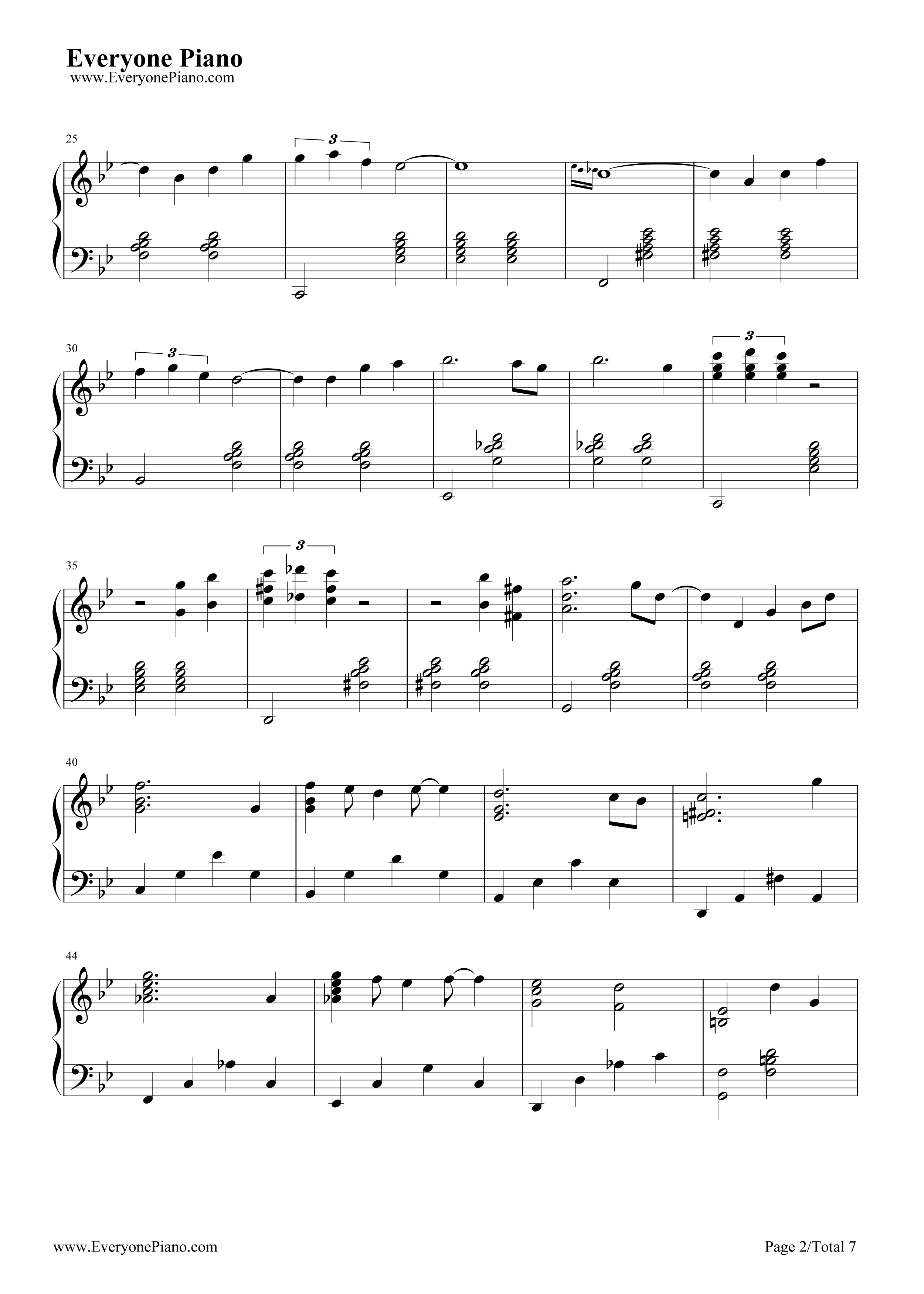 Ballade钢琴谱_久石让