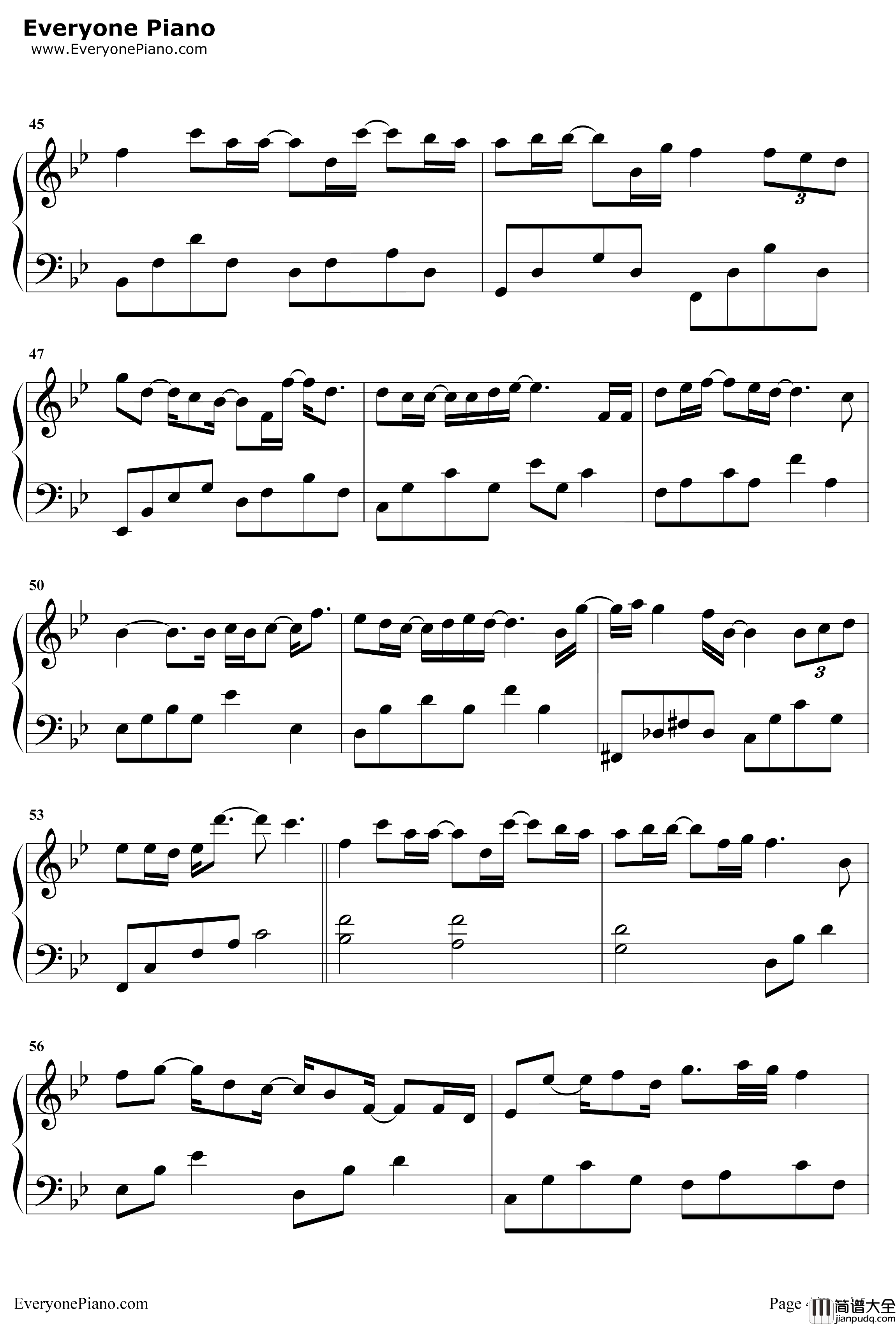 我可以不在乎的你钢琴谱_陈芳语_亲爱的热爱的插曲