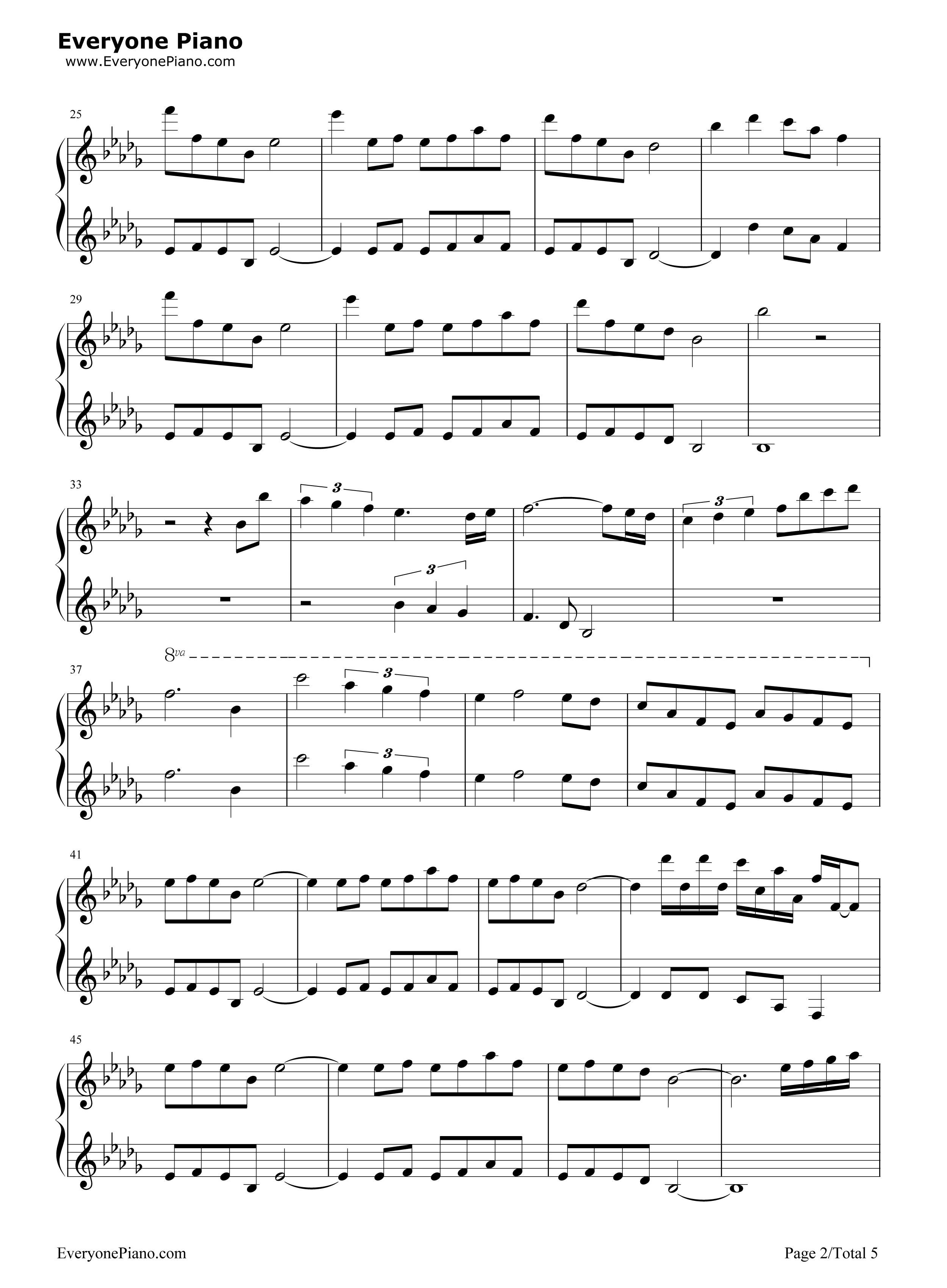 Merry_Christmas_Mr_Lawrence钢琴谱_坂本龙一
