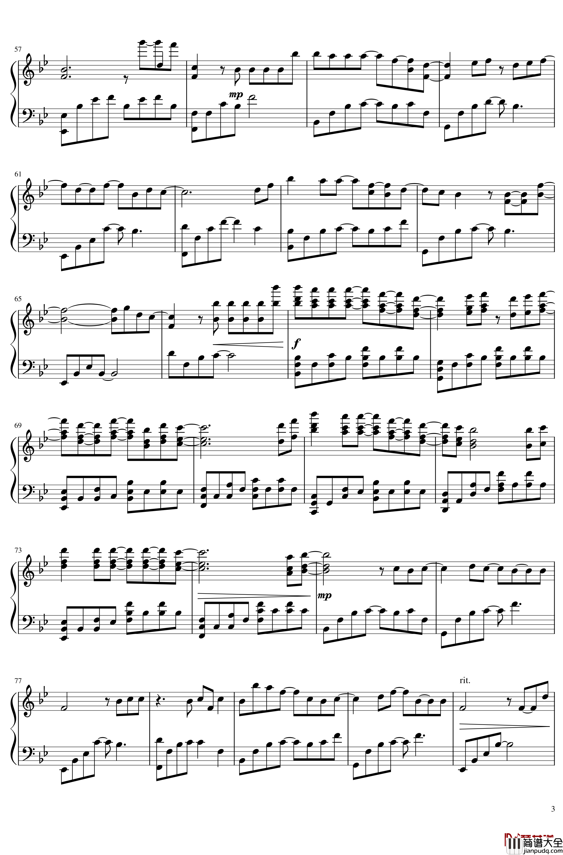 给某某钢琴谱_木苏里_某某__同名广播剧主题曲Ⅰ