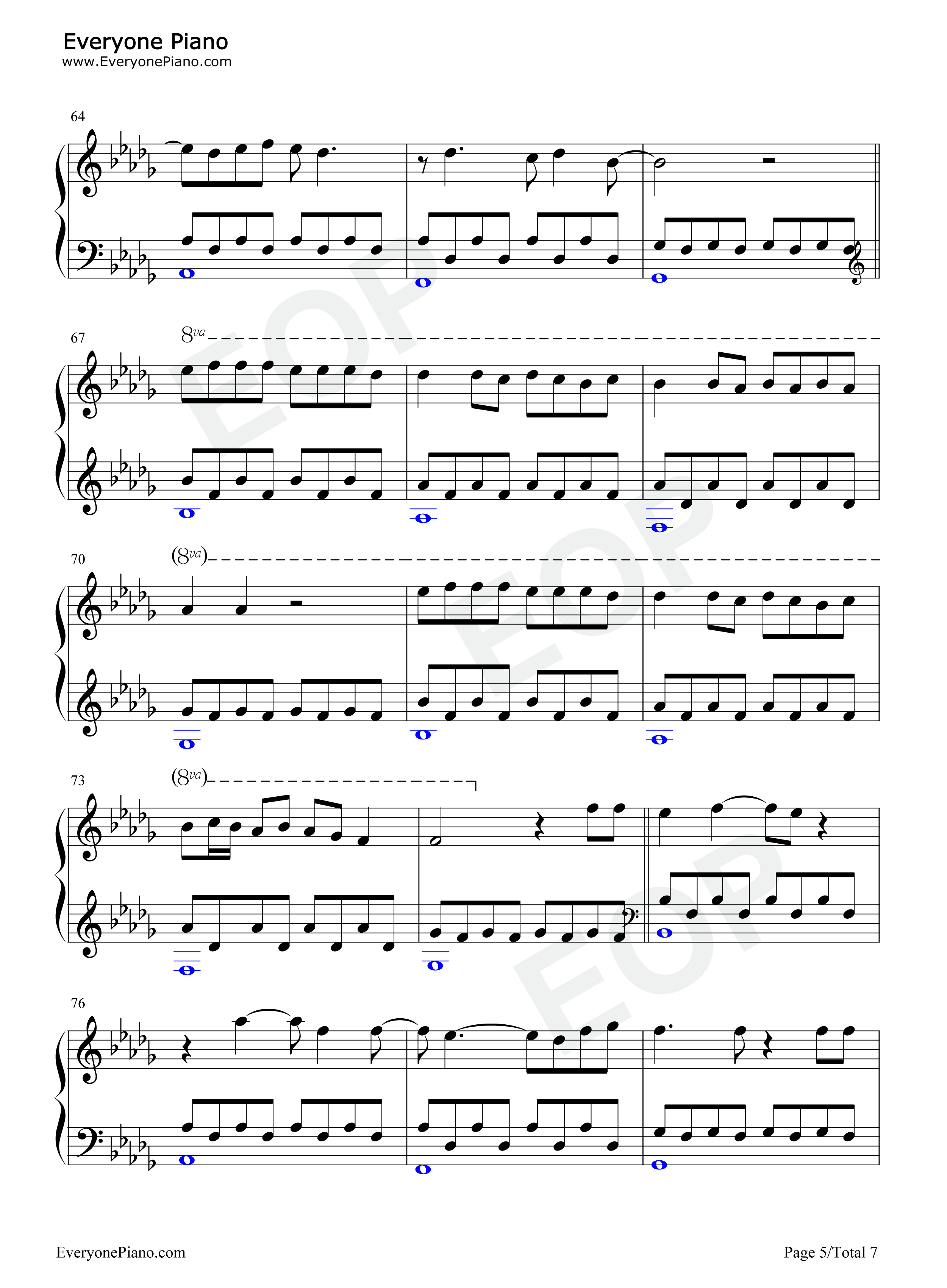 Hometown_Glory钢琴谱_Adele