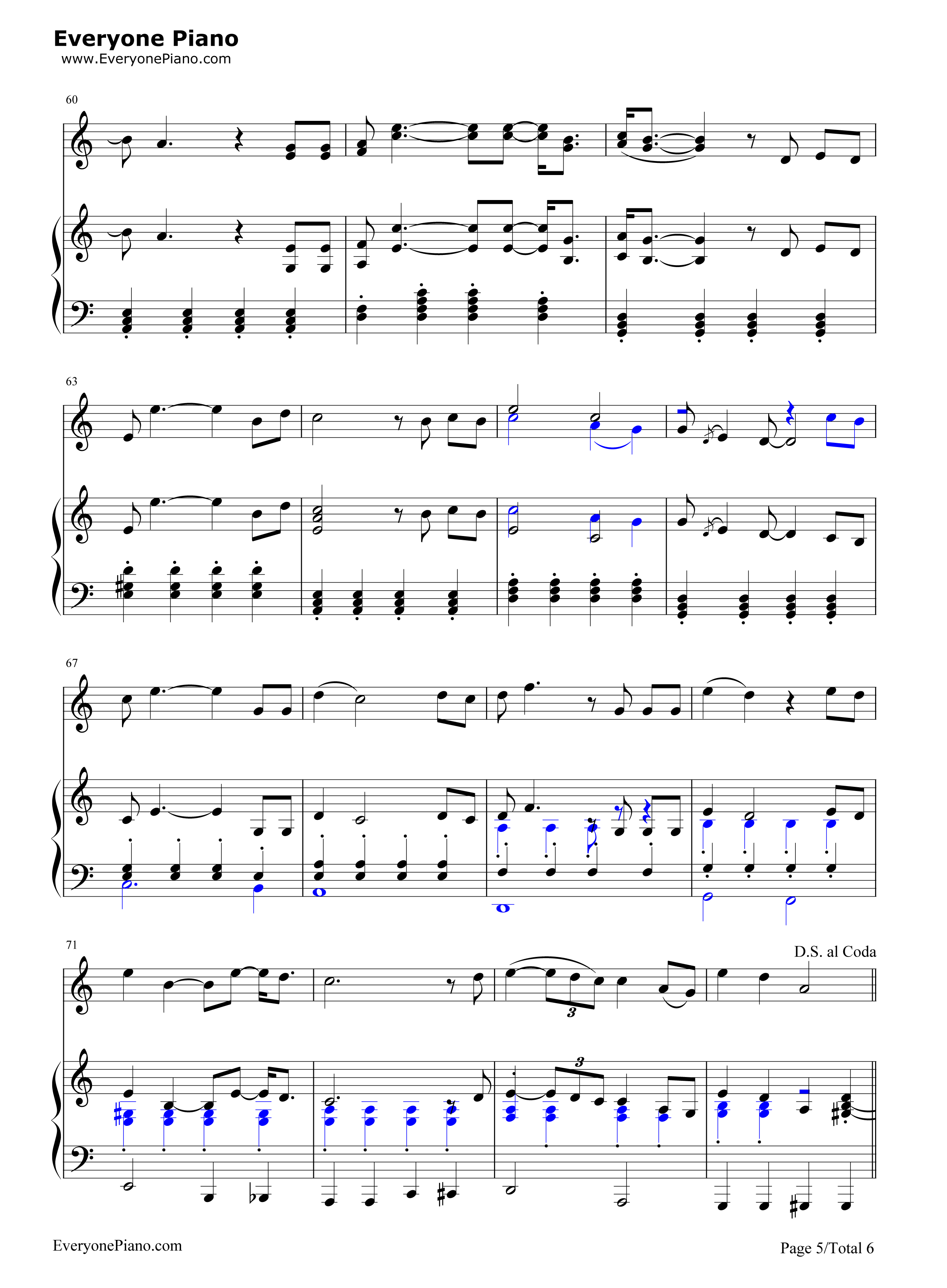 Lucky钢琴谱_Jason_Mraz_&_Colbie_Caillat