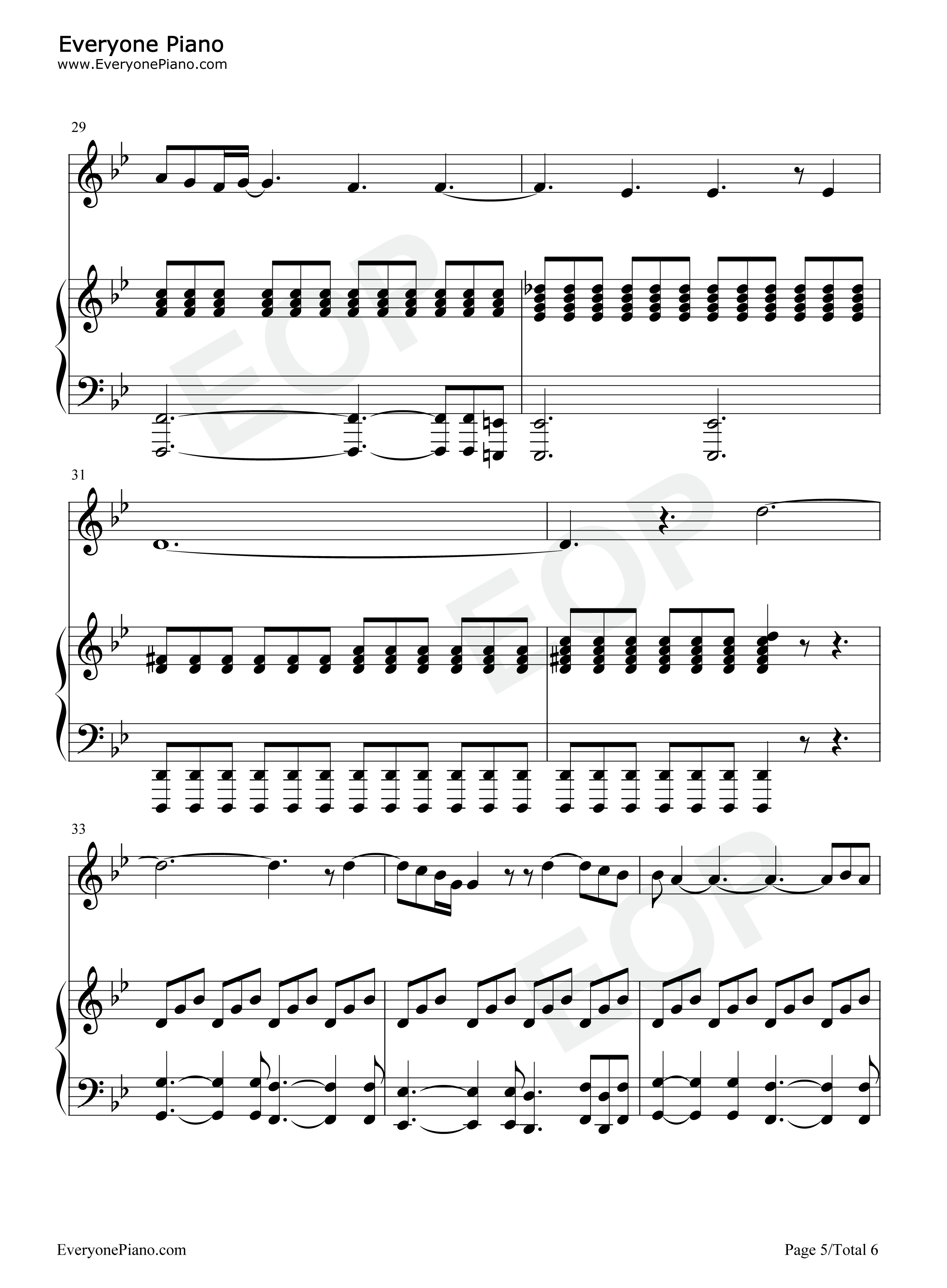 Feeling_Good钢琴谱_Michael_Bublé