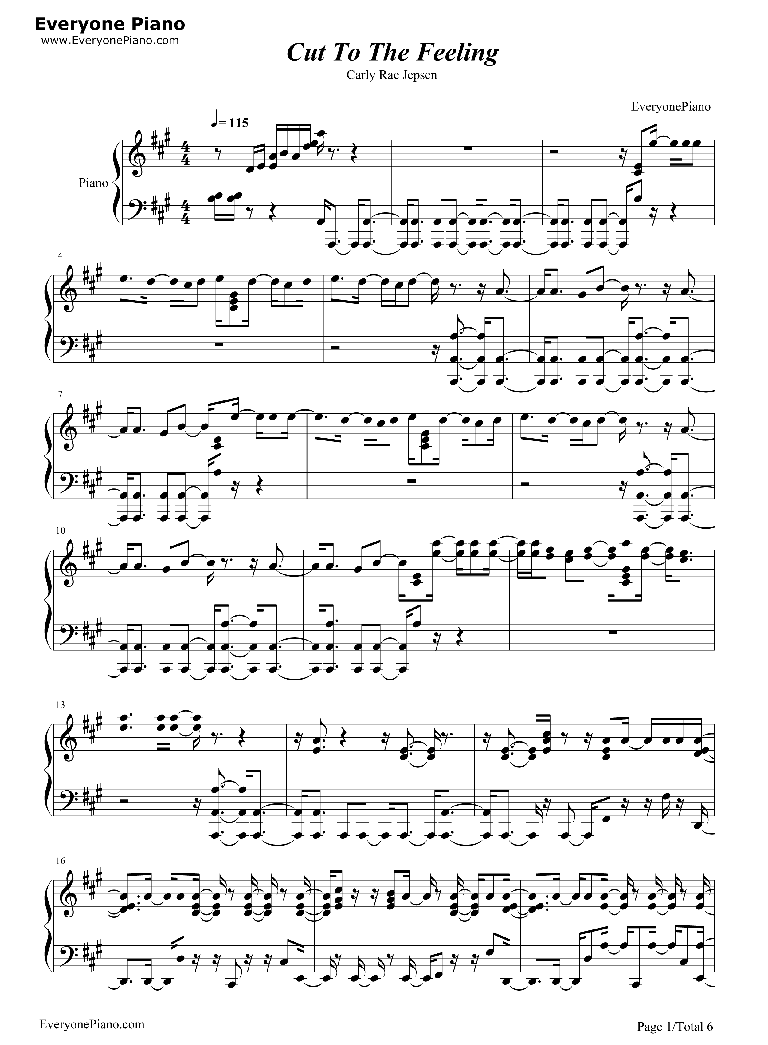 Cut_To_The_Feeling钢琴谱_Carly_Rae_Jepsen