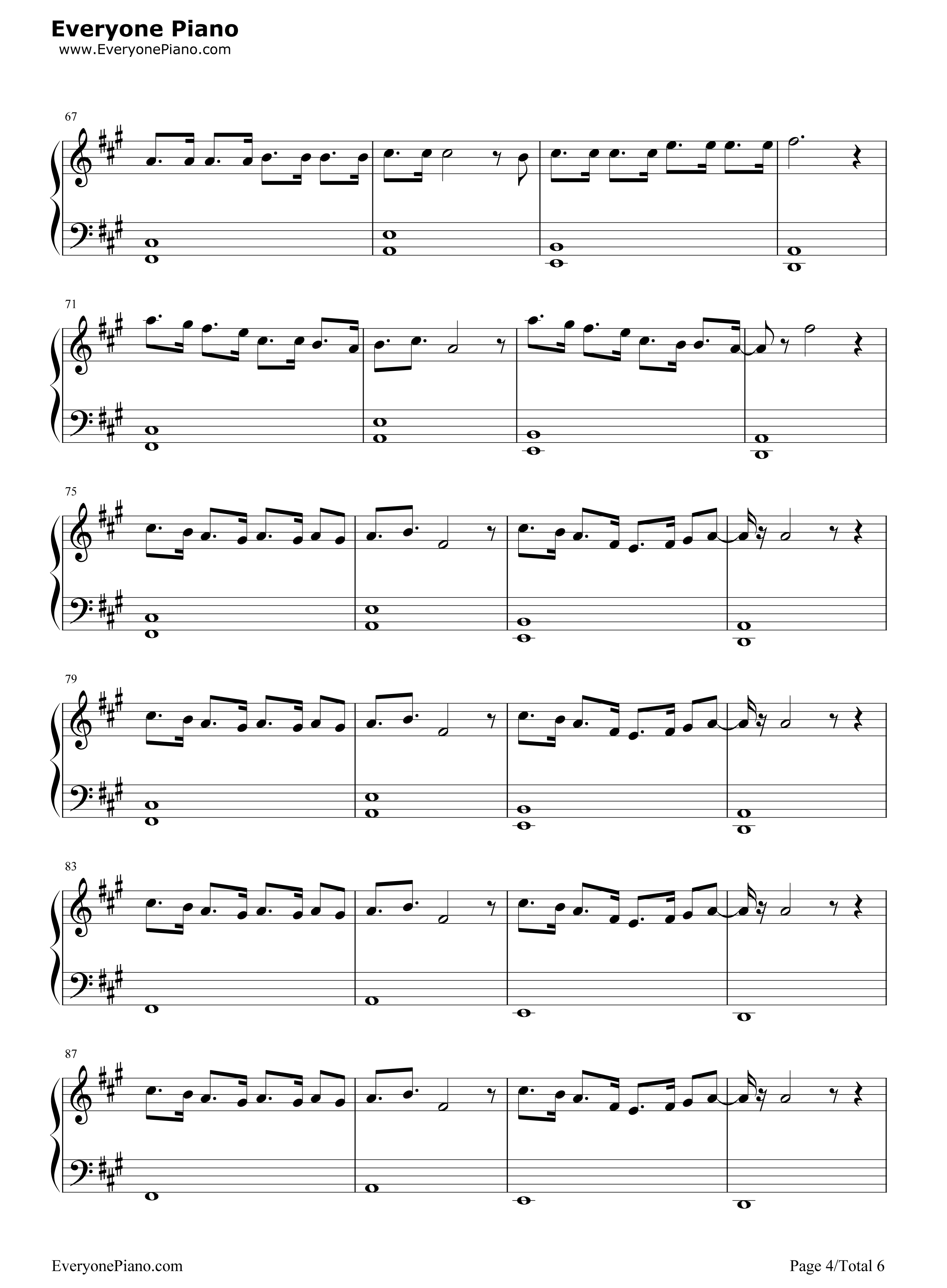 I_Could_Be_the_One钢琴谱_Avicii