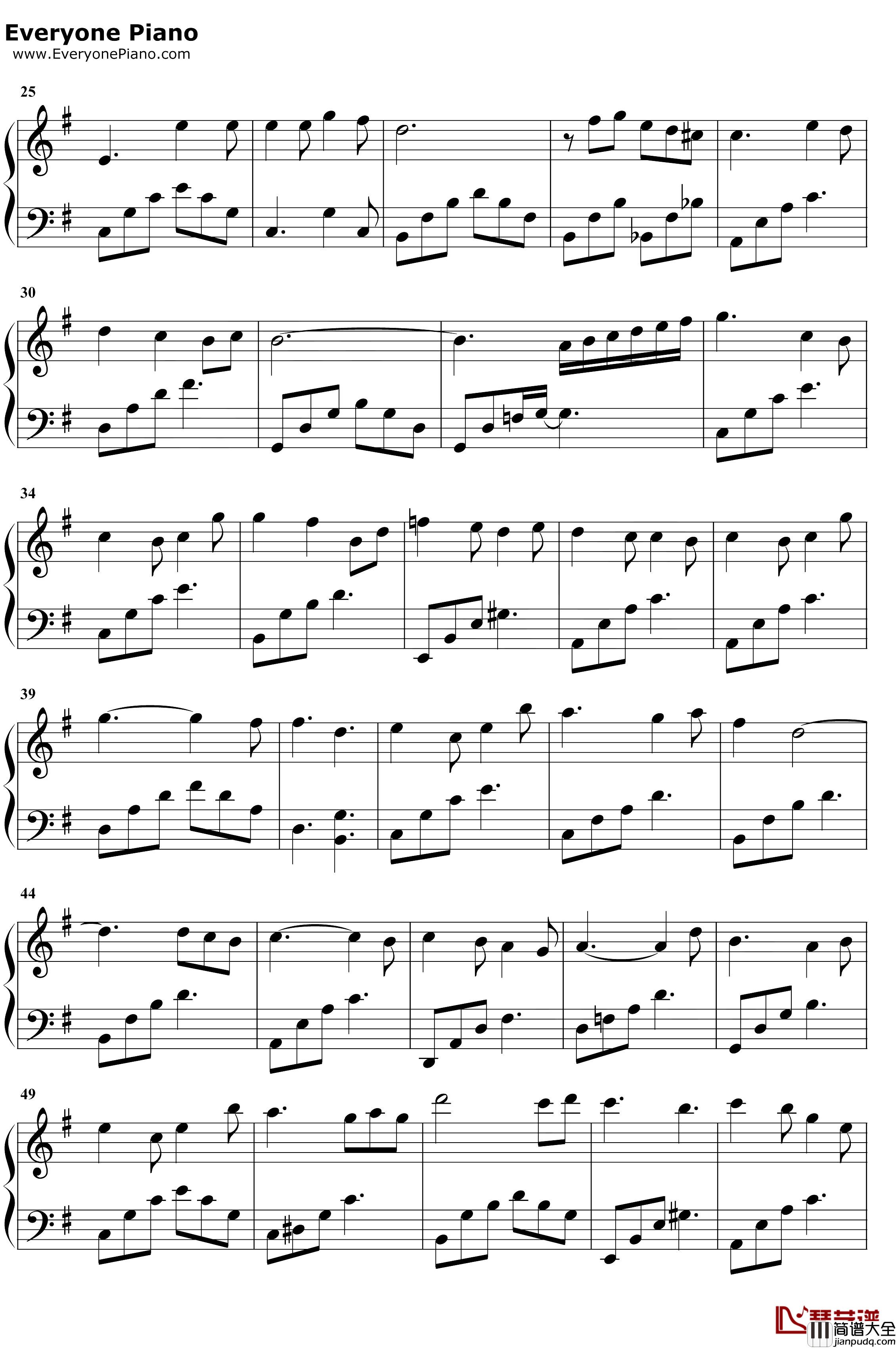 颠倒钢琴谱_房东的猫_我的莫格利男孩插曲