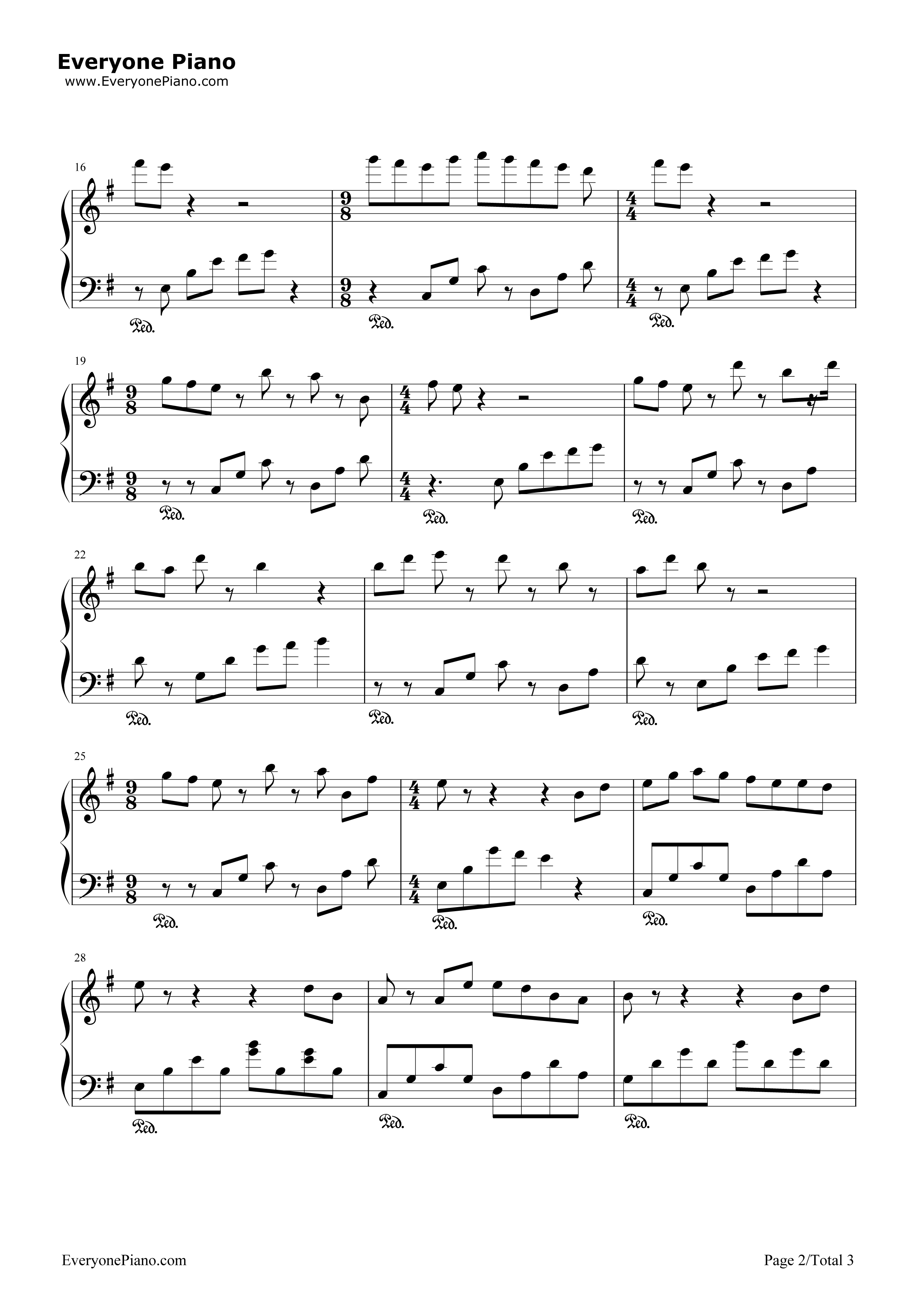 典狱司钢琴谱_音频怪物李楠