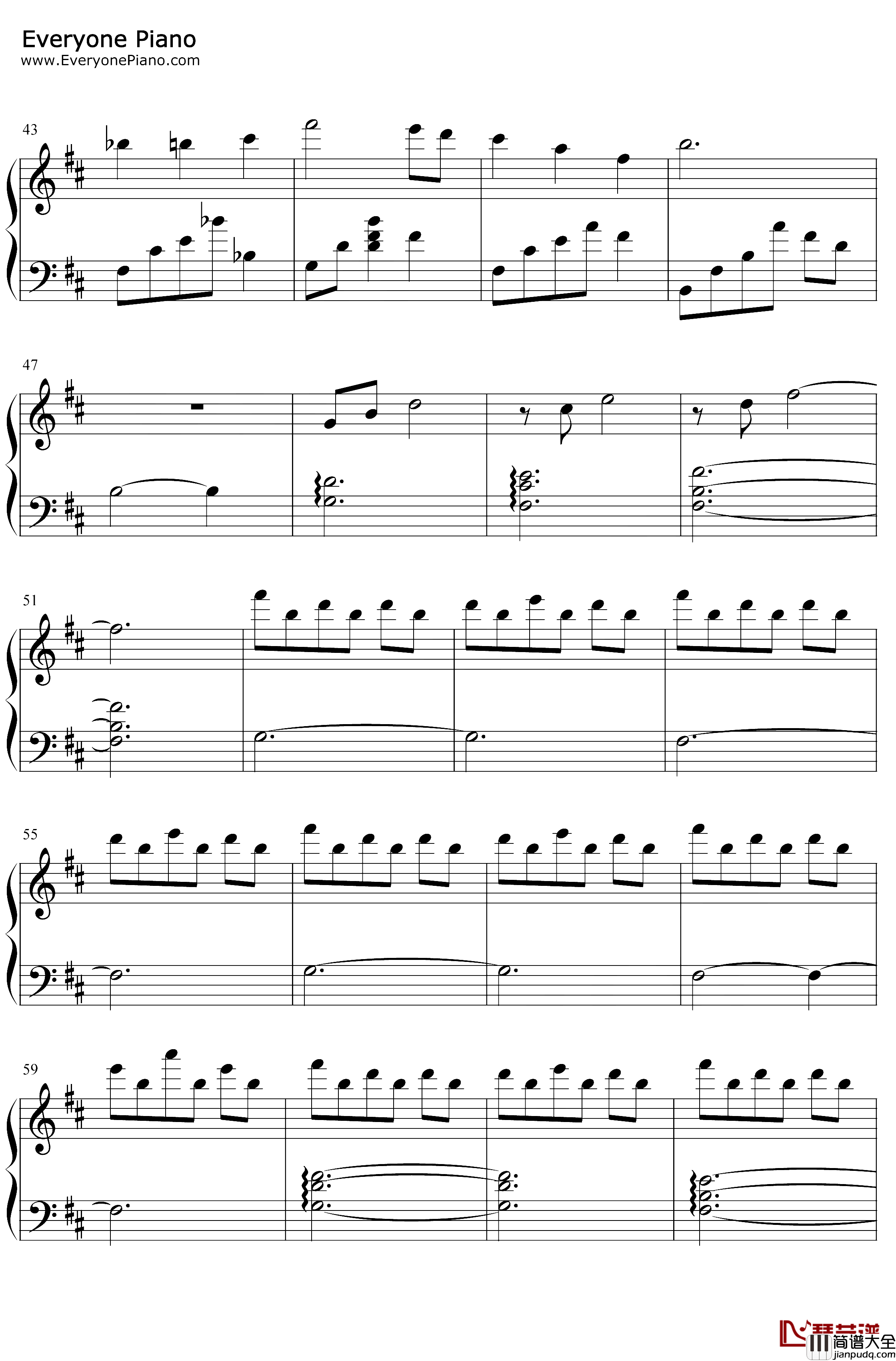 远い空へ钢琴谱_三轮学_遠い空へ_缘之空插曲