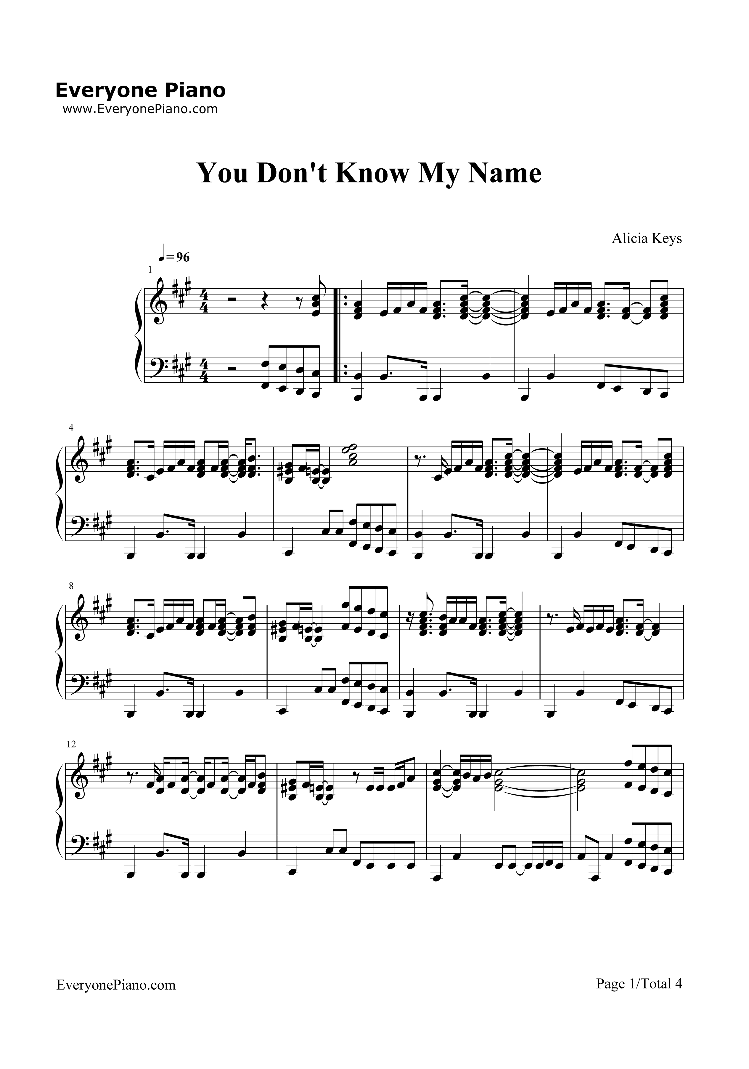 You_Don't_Know_My_Name钢琴谱_Alicia_Keys