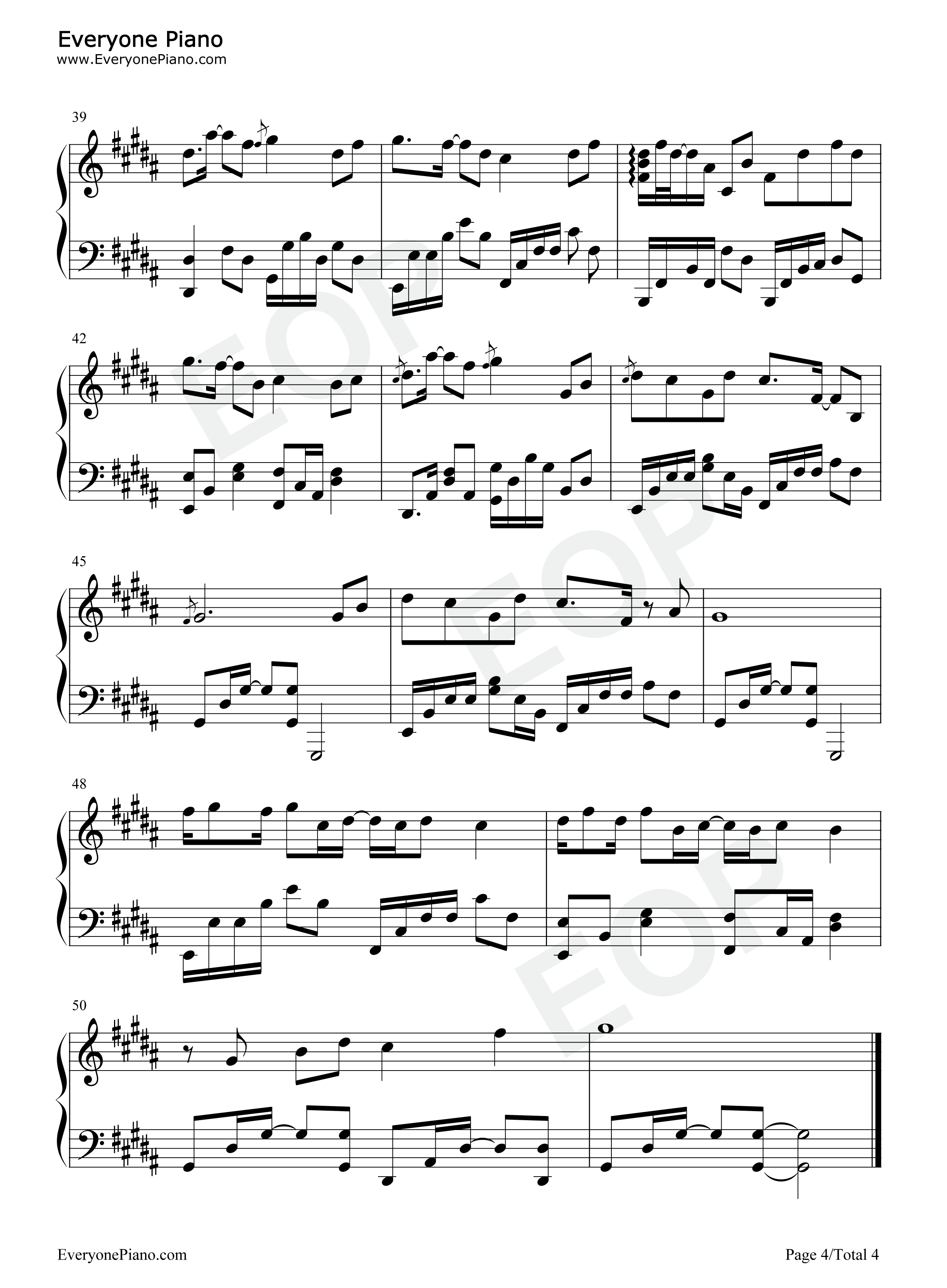 旧梦一场钢琴谱_阿悠悠_一别两宽细数曾几过往_抖音热歌
