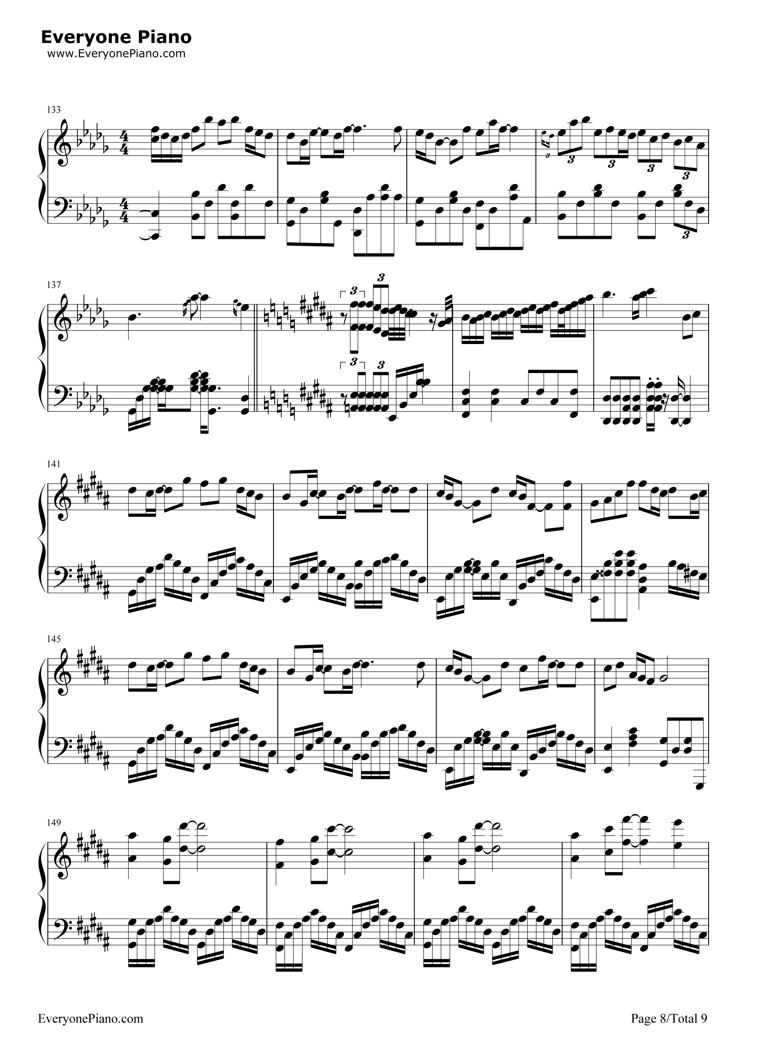 灵契钢琴谱_Assen捷_五音Jw