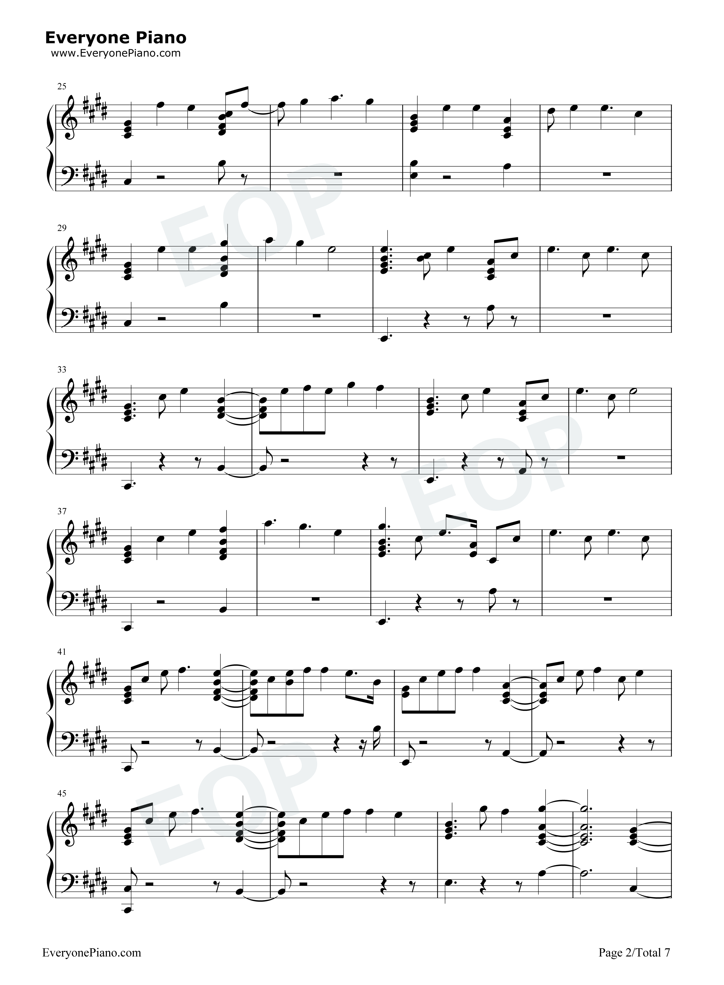 Babe钢琴谱_Sugarland_Taylor_Swift