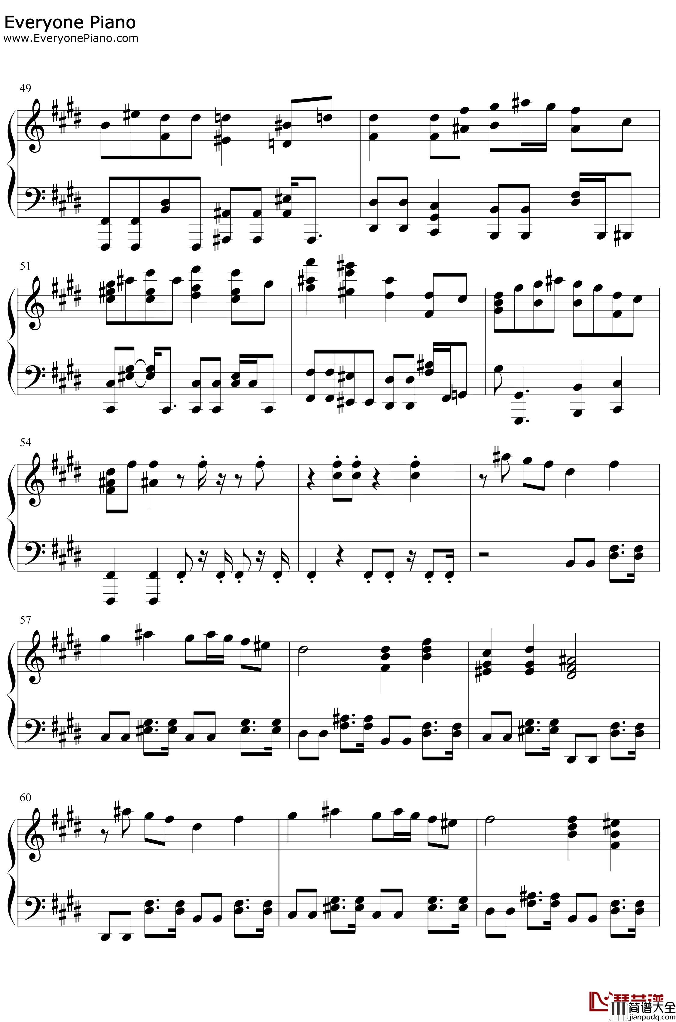 パプリカ钢琴谱_Foorin_红辣椒_NHK2020奥运会应援歌曲