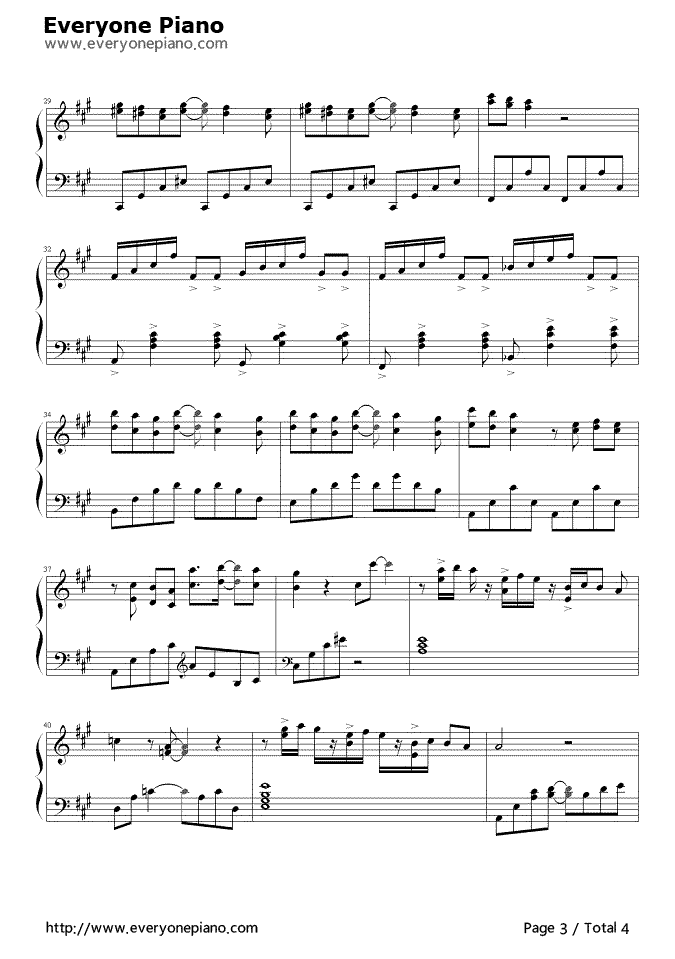 孤独钢琴谱_理查德·克莱德曼__Richard_Clayderman