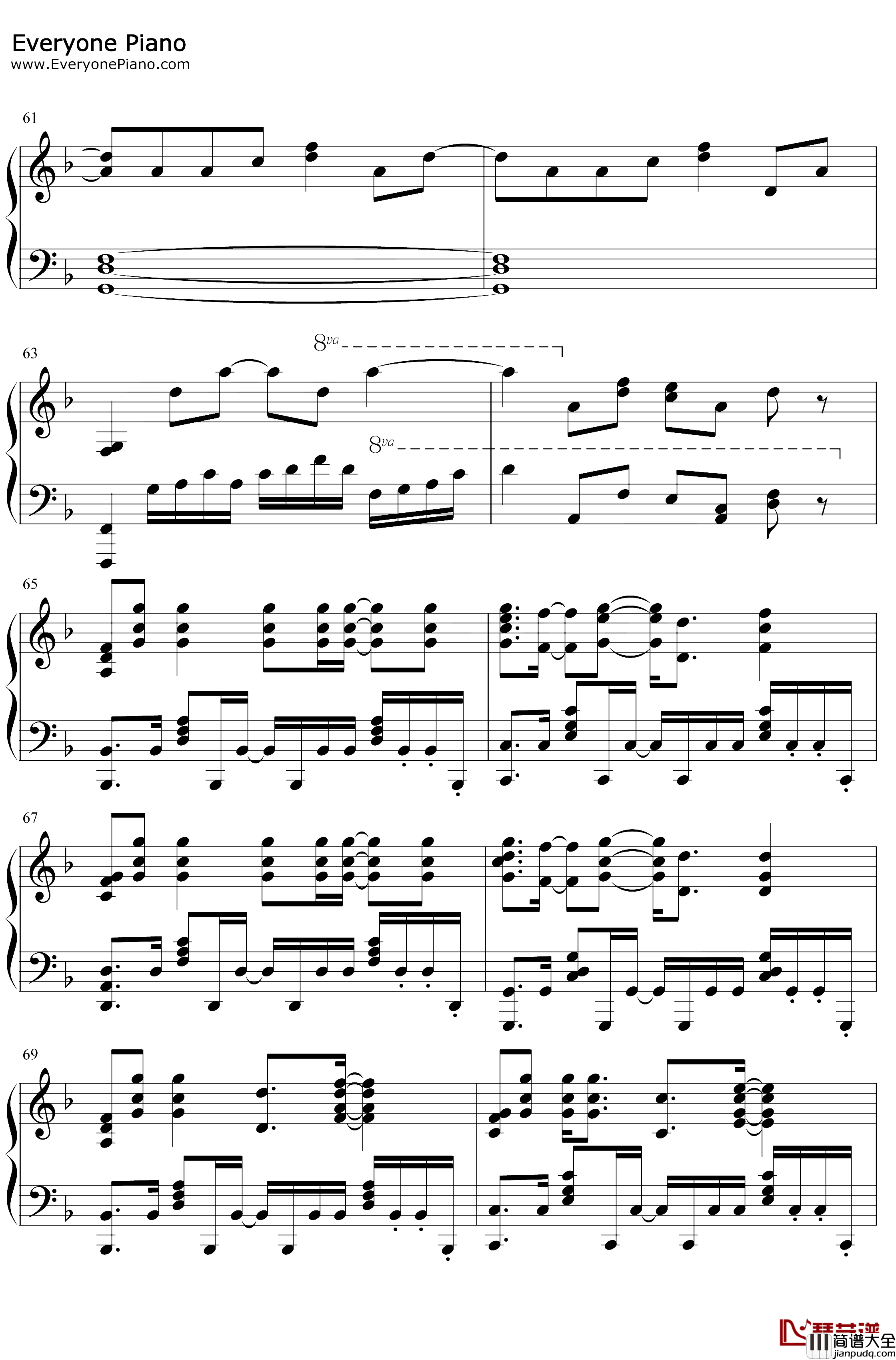 Chaos_Drifters钢琴谱_SawanoHiroyuki[nZk]Jean_KenJohnny_非枪人生第二季OP