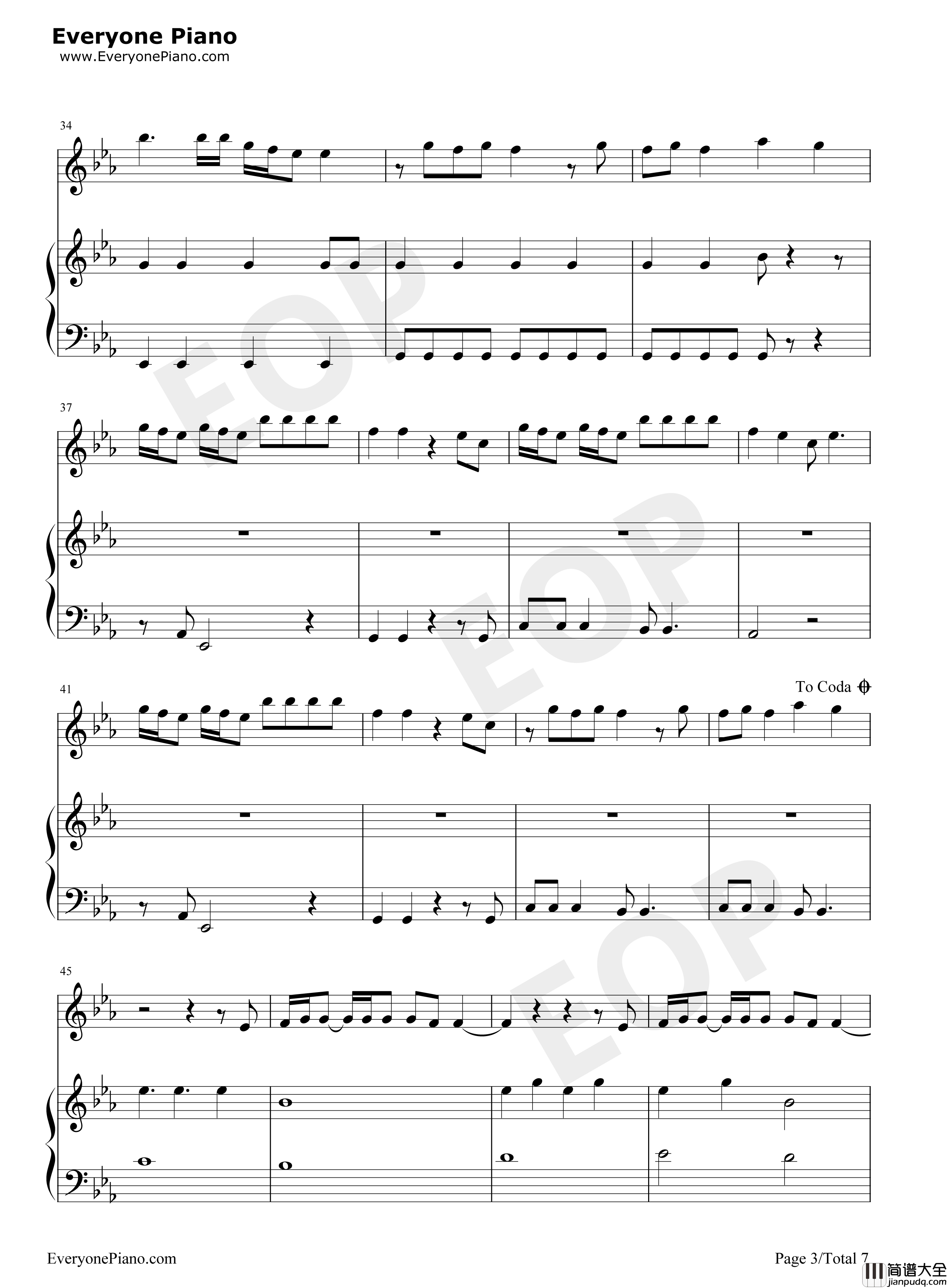 Who_Do_You_Love钢琴谱_The_Chainsmokers_5_Seconds_of_Summer