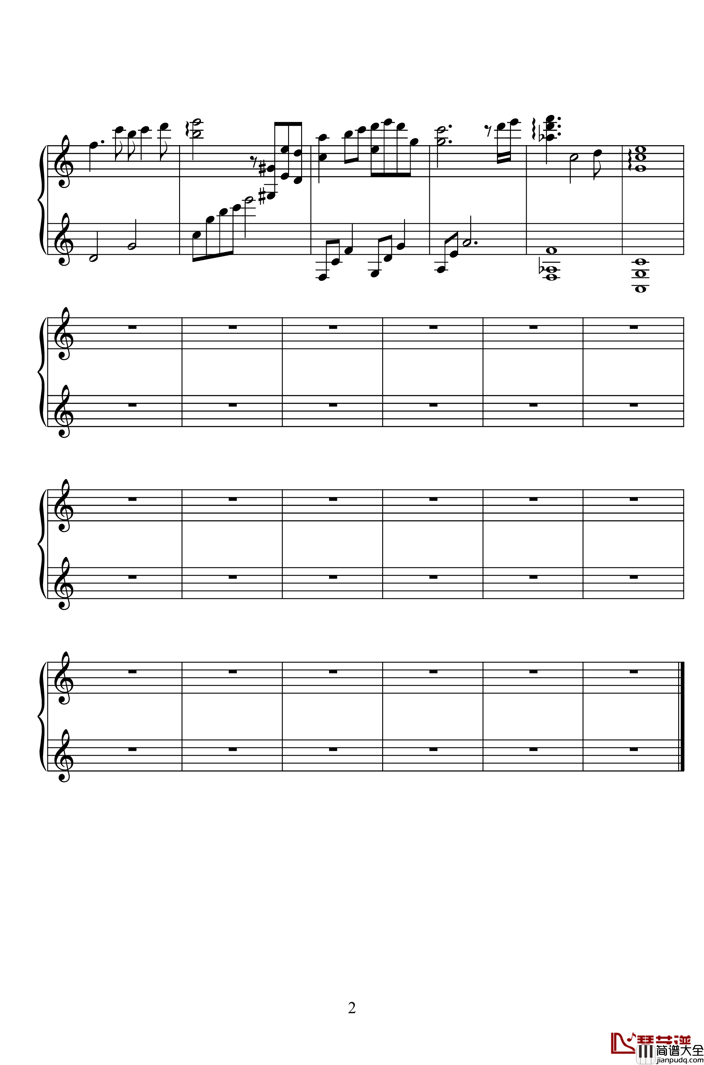 无言的对白钢琴谱_电影_青春派_插曲