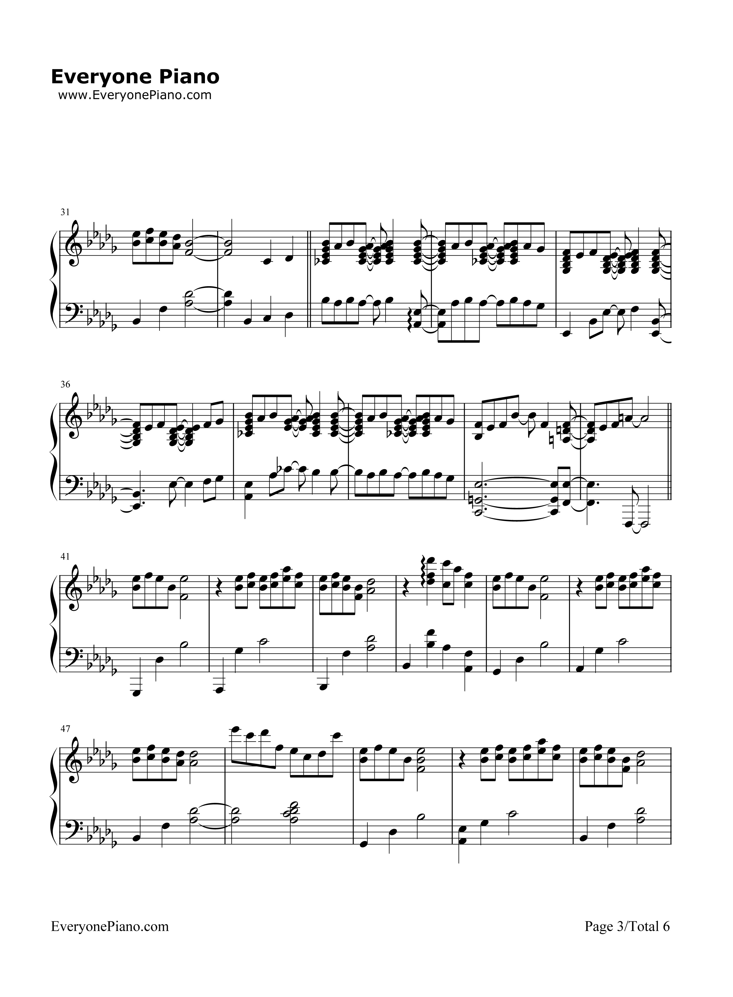 Forbidden_Colours钢琴谱_坂本龙一