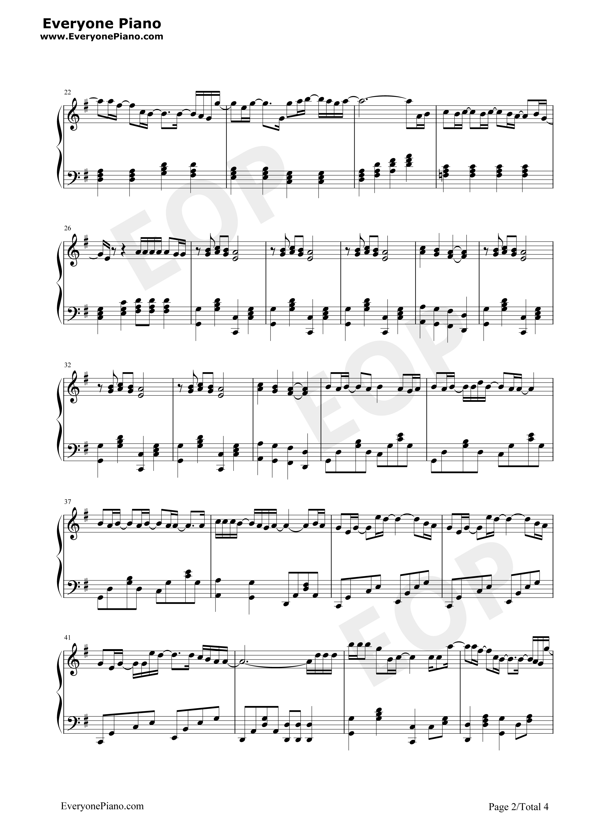 Best_Of_Me钢琴谱_丹尼尔•波特__Daniel_Powter