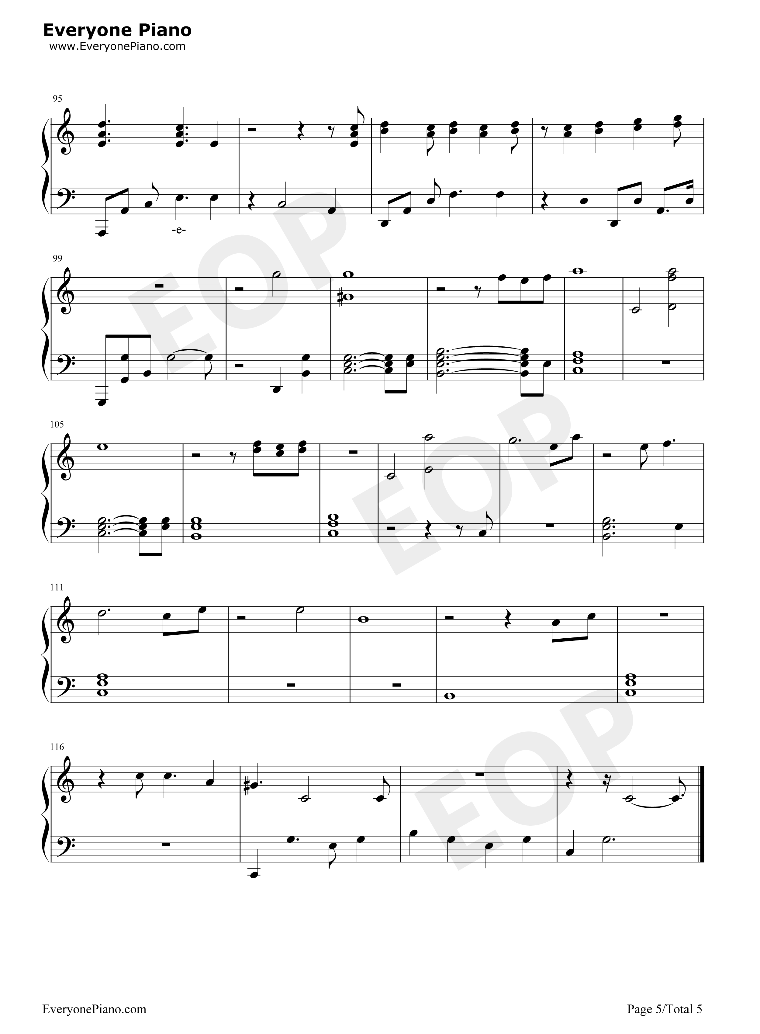 Come_Out_and_Play钢琴谱_Billie_Eilish