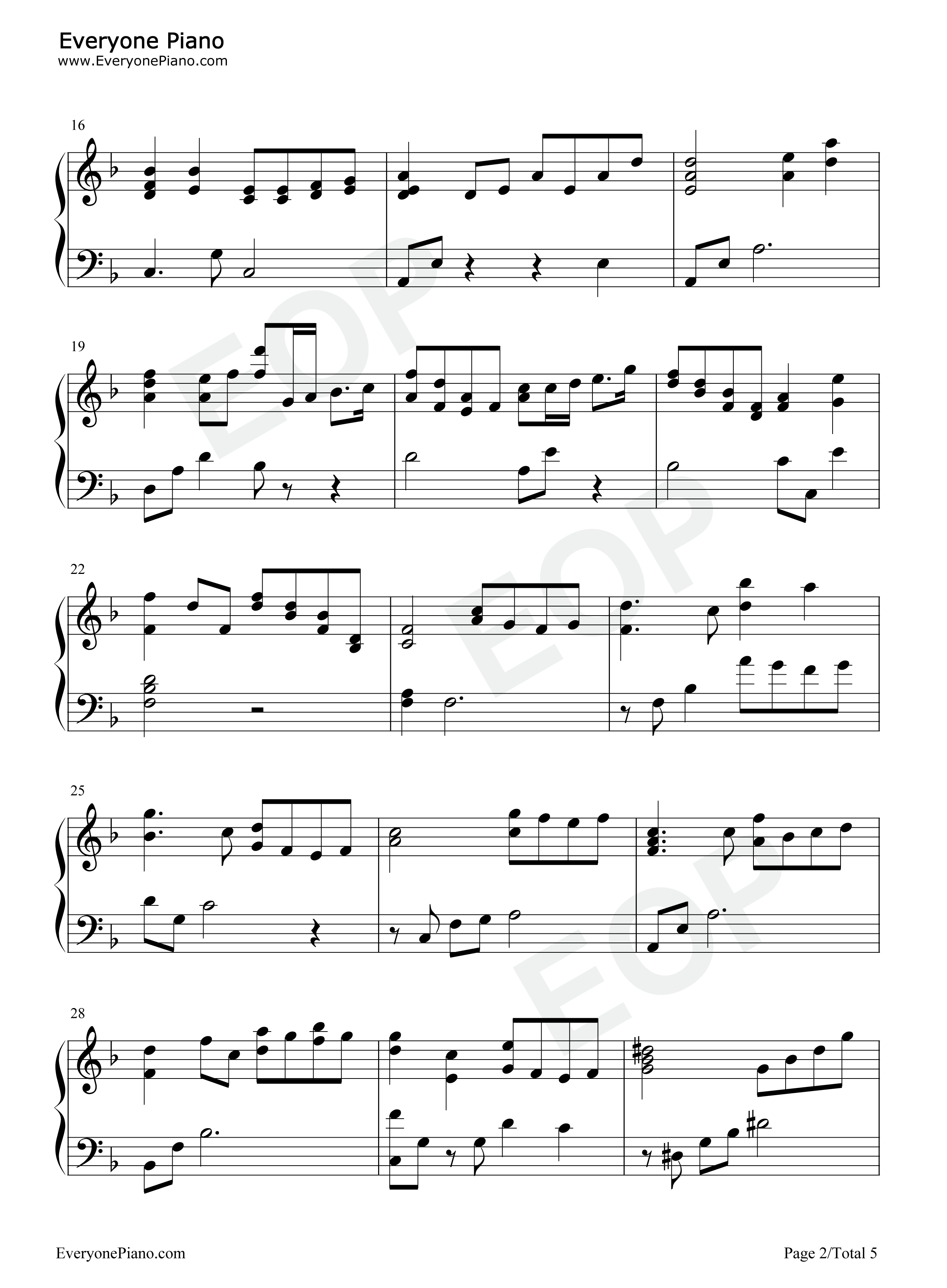 The_Prayer钢琴谱_Celine_Dion__Andrea_Bocelli